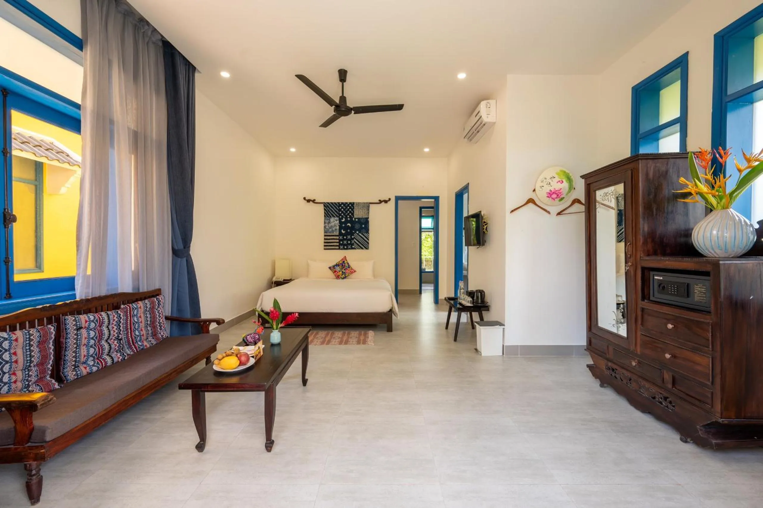 Living room, Bed in Chez Mimosa Rice Field Retreat