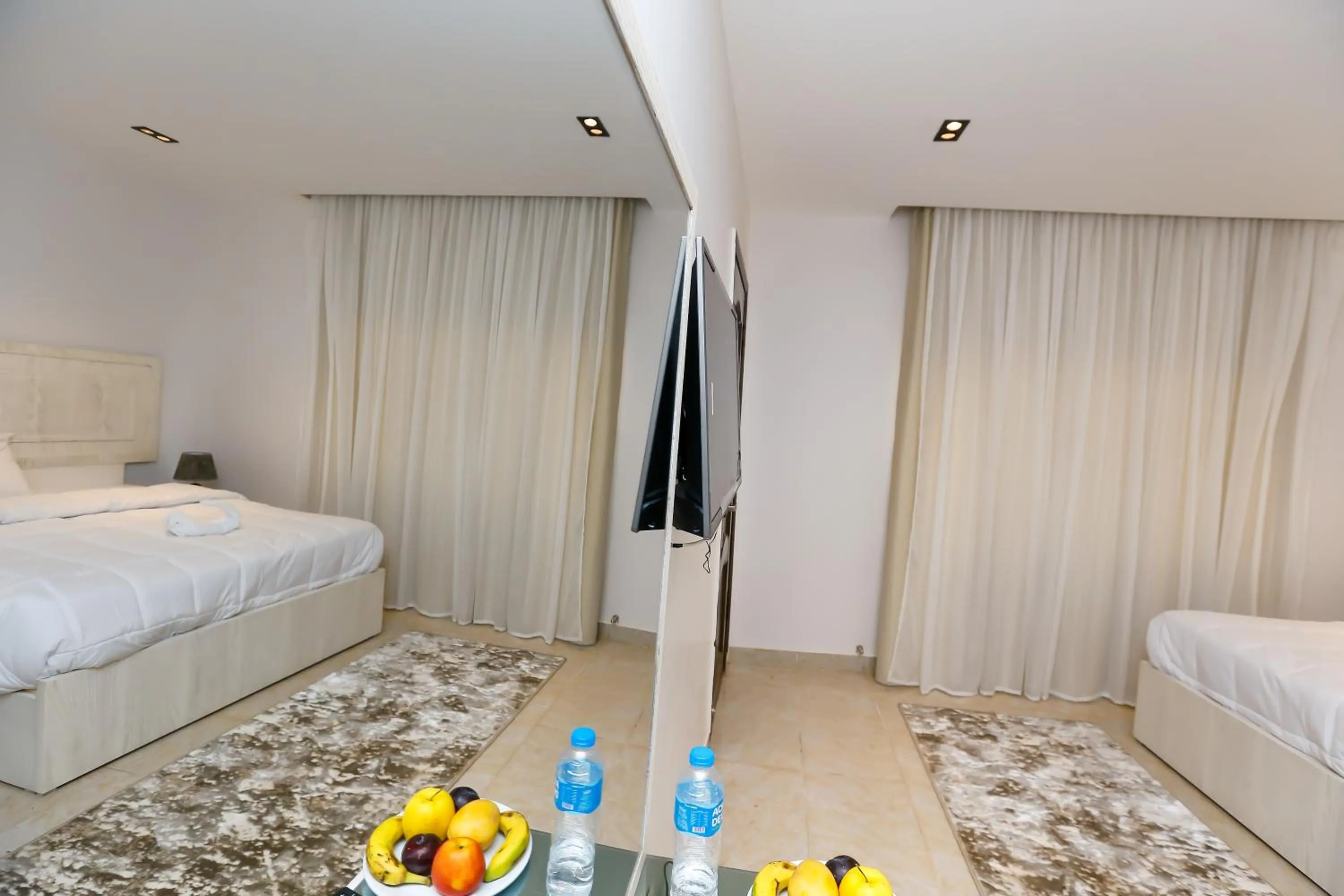 Bed in Pyramids Land Hotel