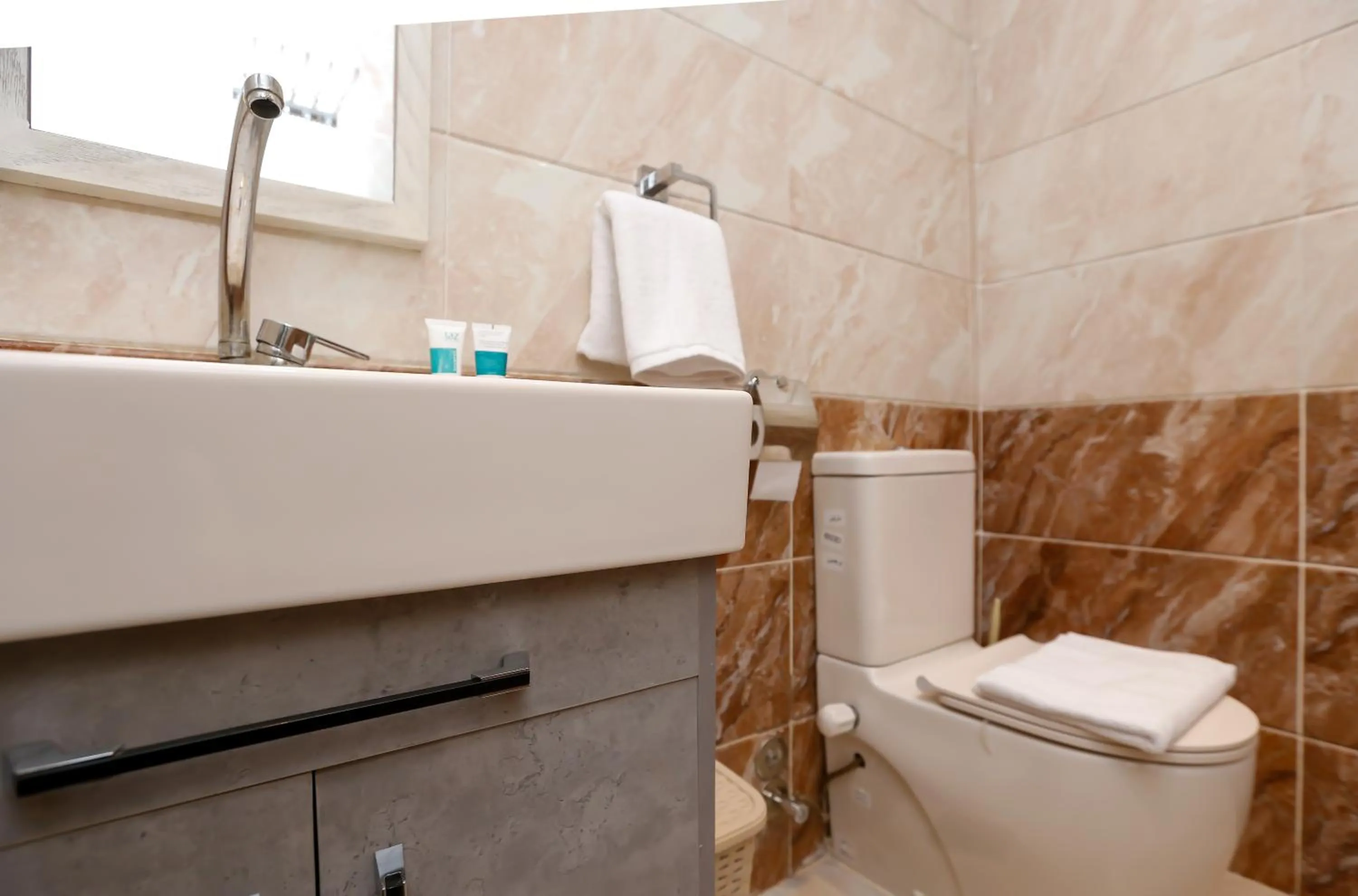 Toilet in Pyramids Land Hotel