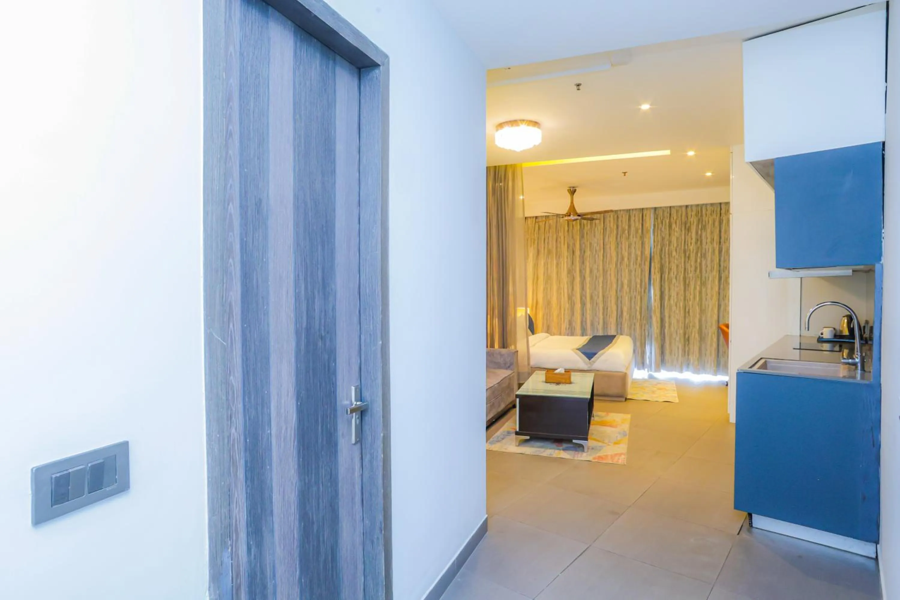 Bedroom, Bed in Hotel Livbox at Supernova