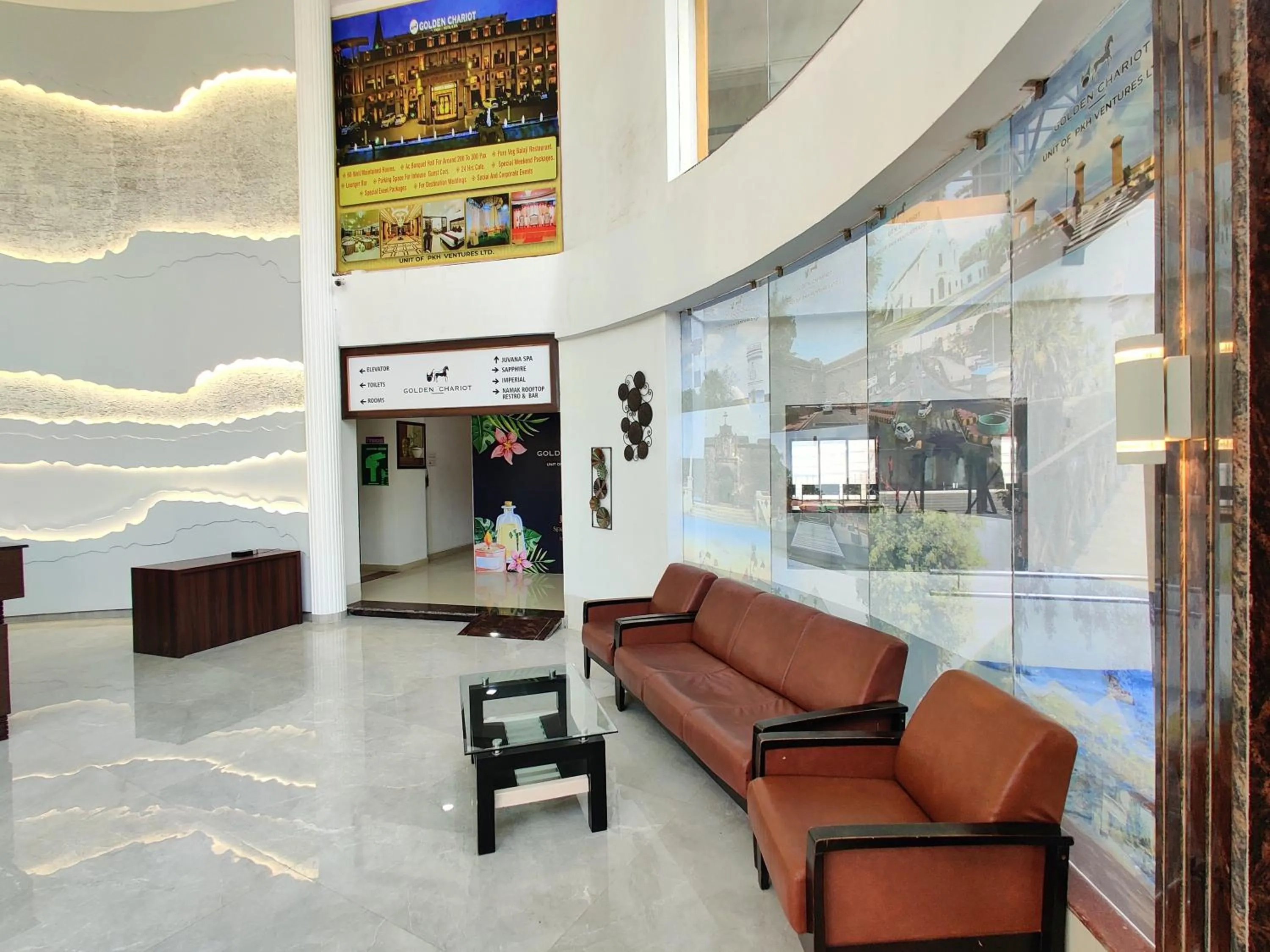 Lobby or reception in Golden Chariot Hotel Daman
