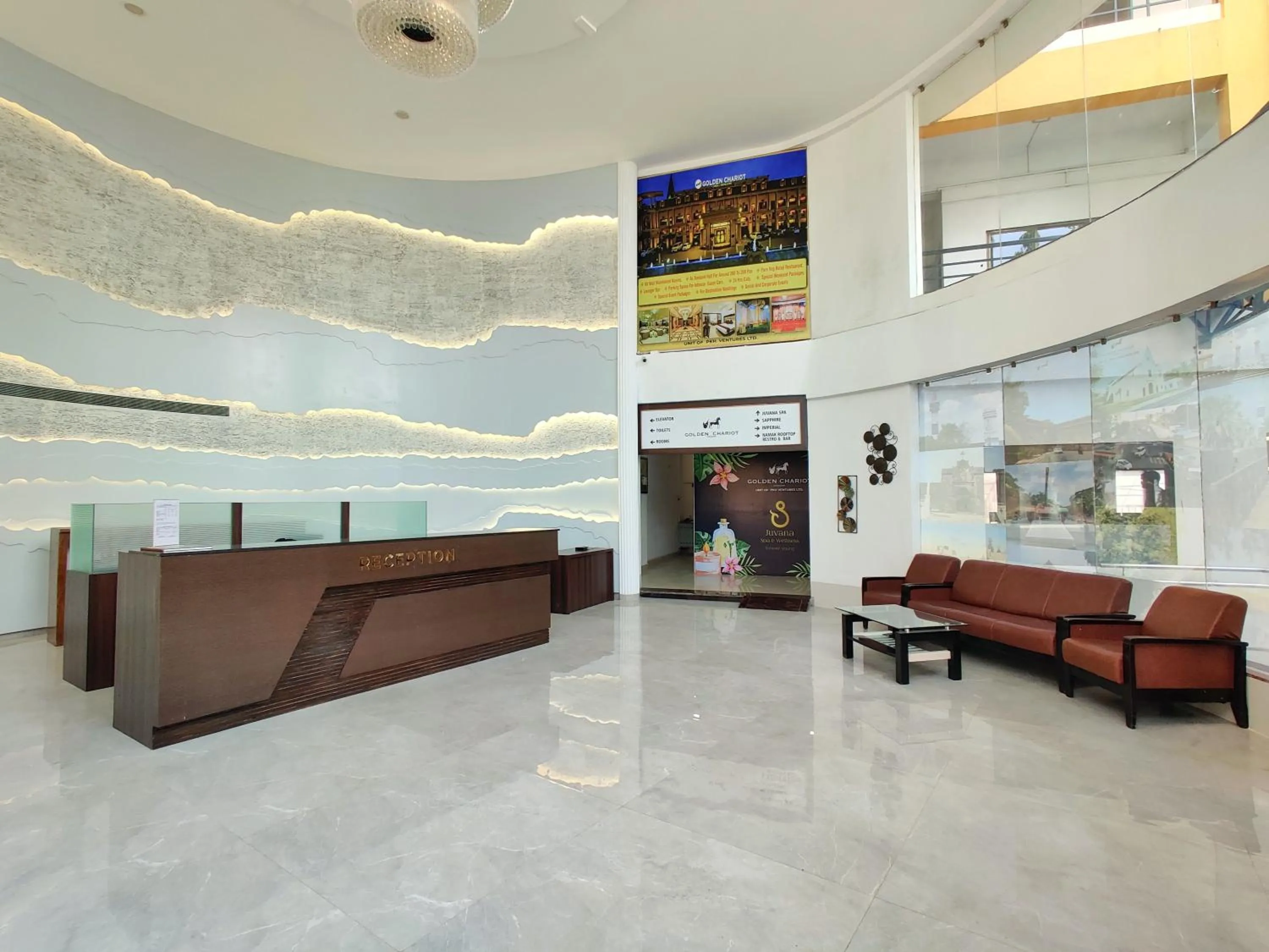 Lobby or reception in Golden Chariot Hotel Daman