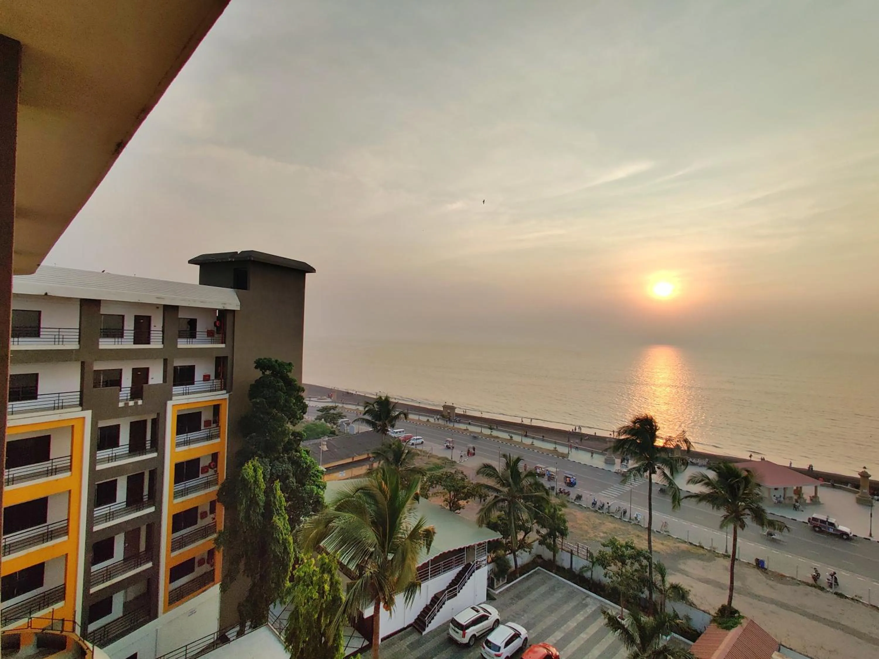 Sea view in Golden Chariot Hotel Daman