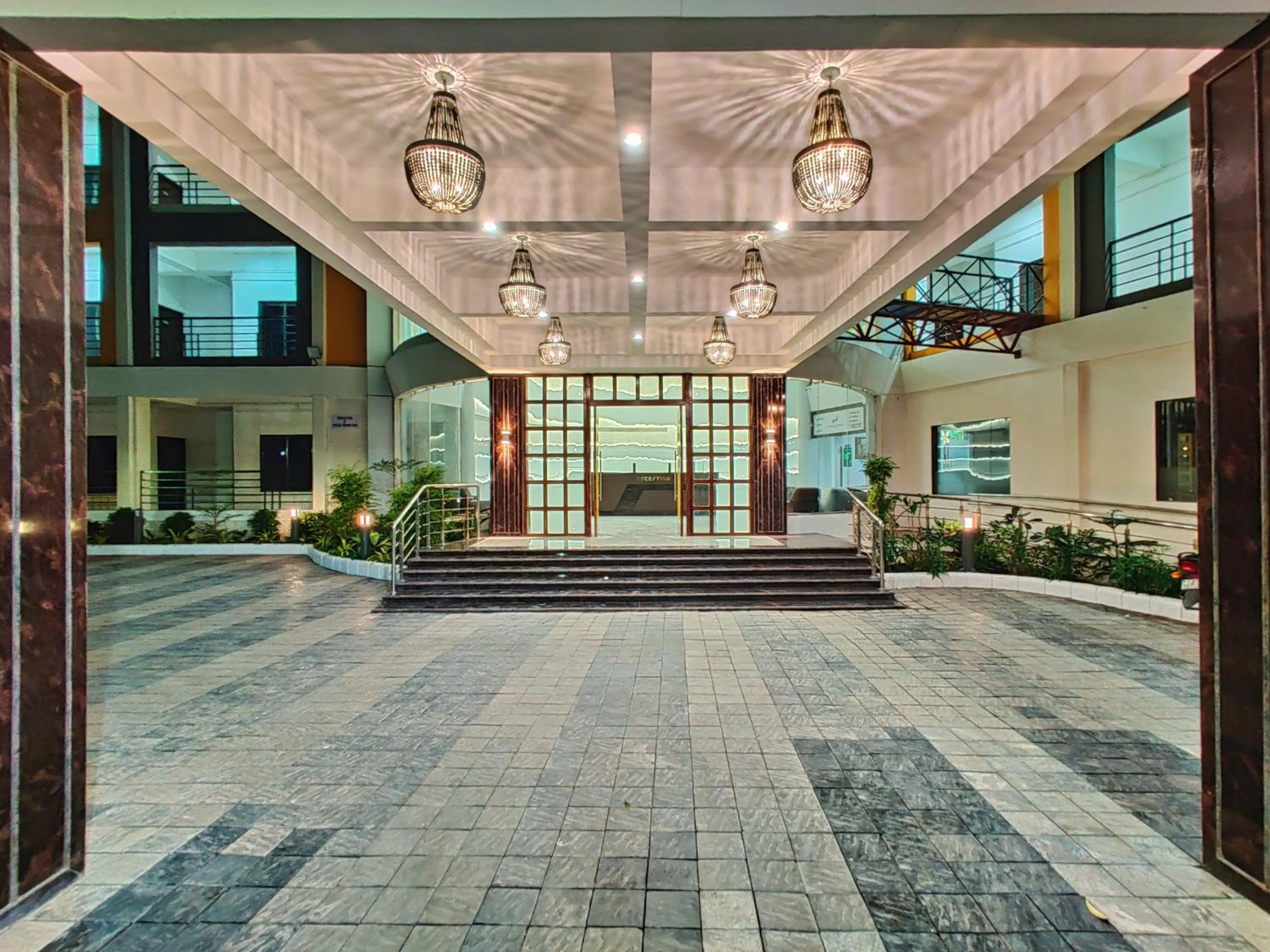 Facade/entrance in Golden Chariot Hotel Daman