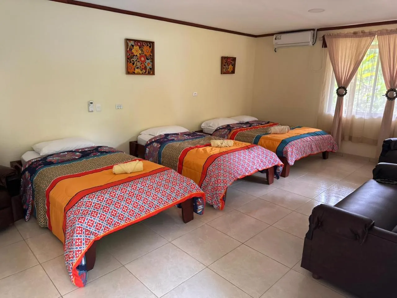 Bed in RIVER SIDE LODGE