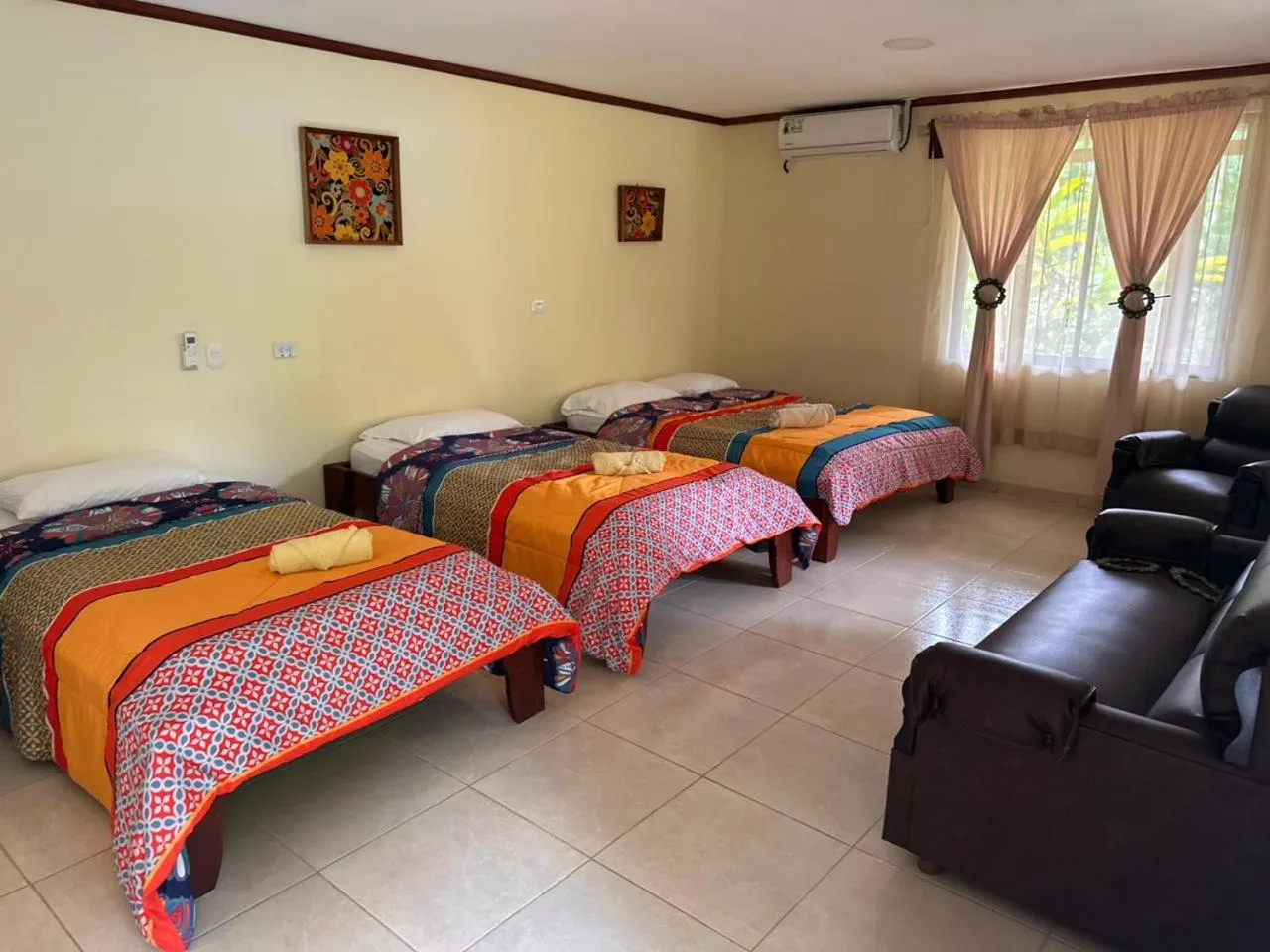 Bed in RIVER SIDE LODGE