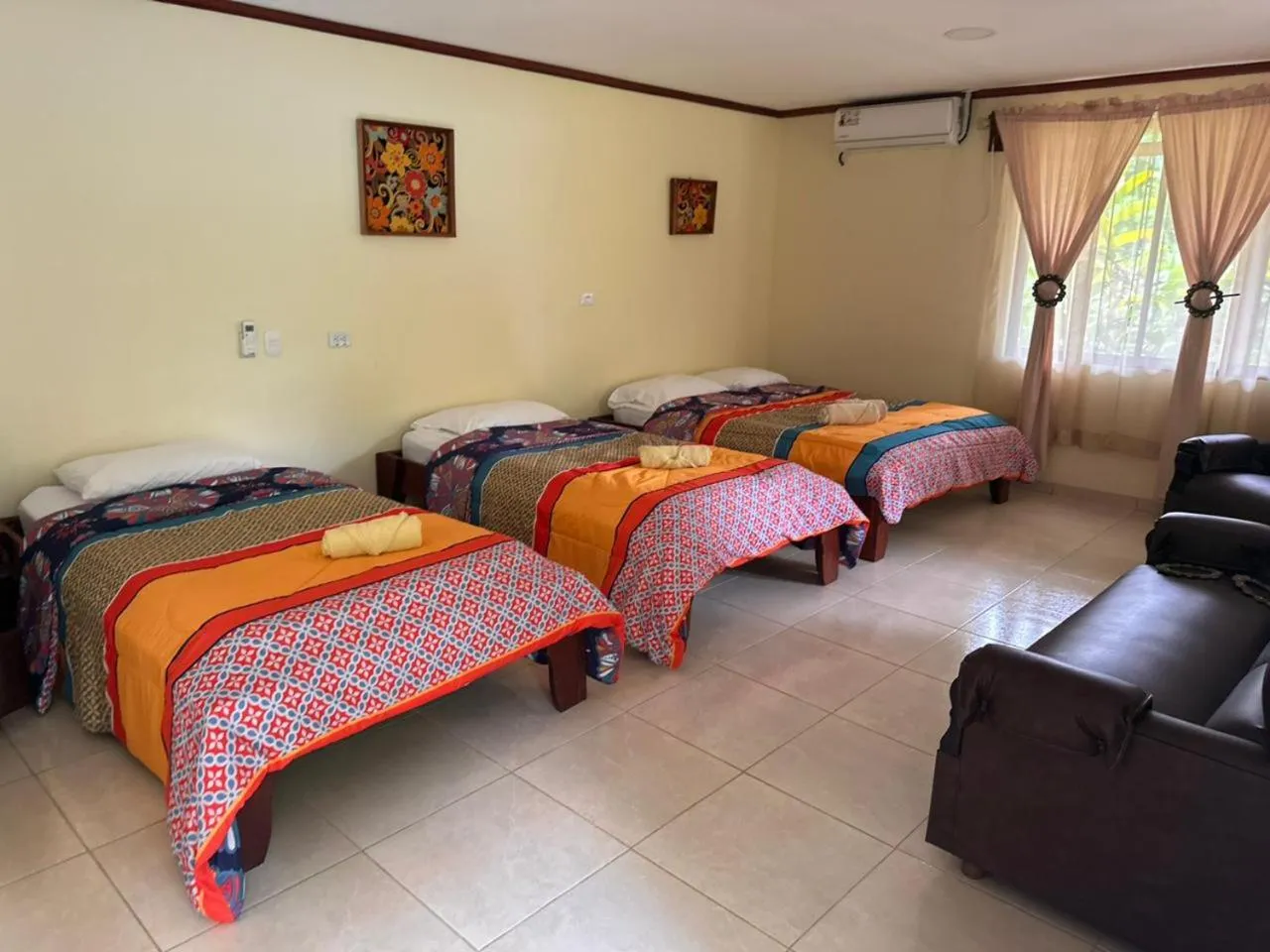 Bed in RIVER SIDE LODGE