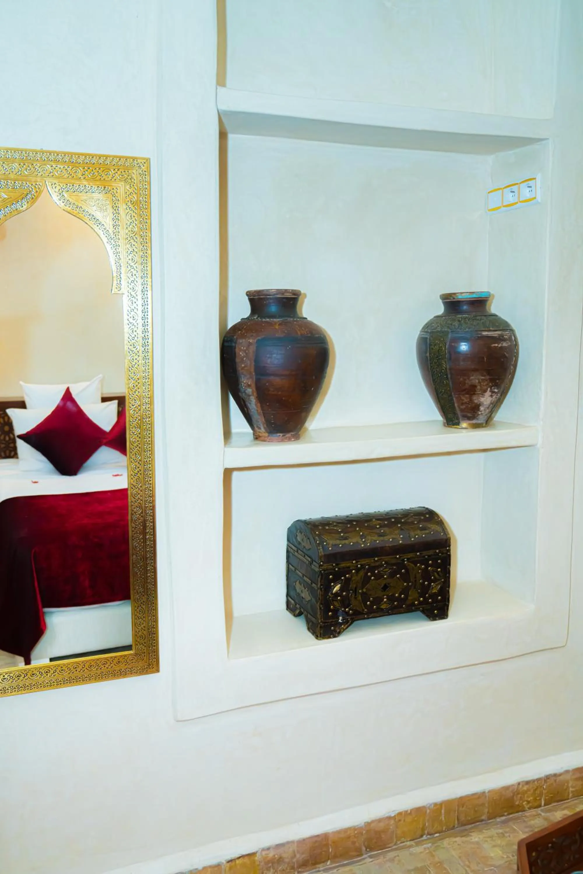 Decorative detail, Bed in Riad Dar Zaouia