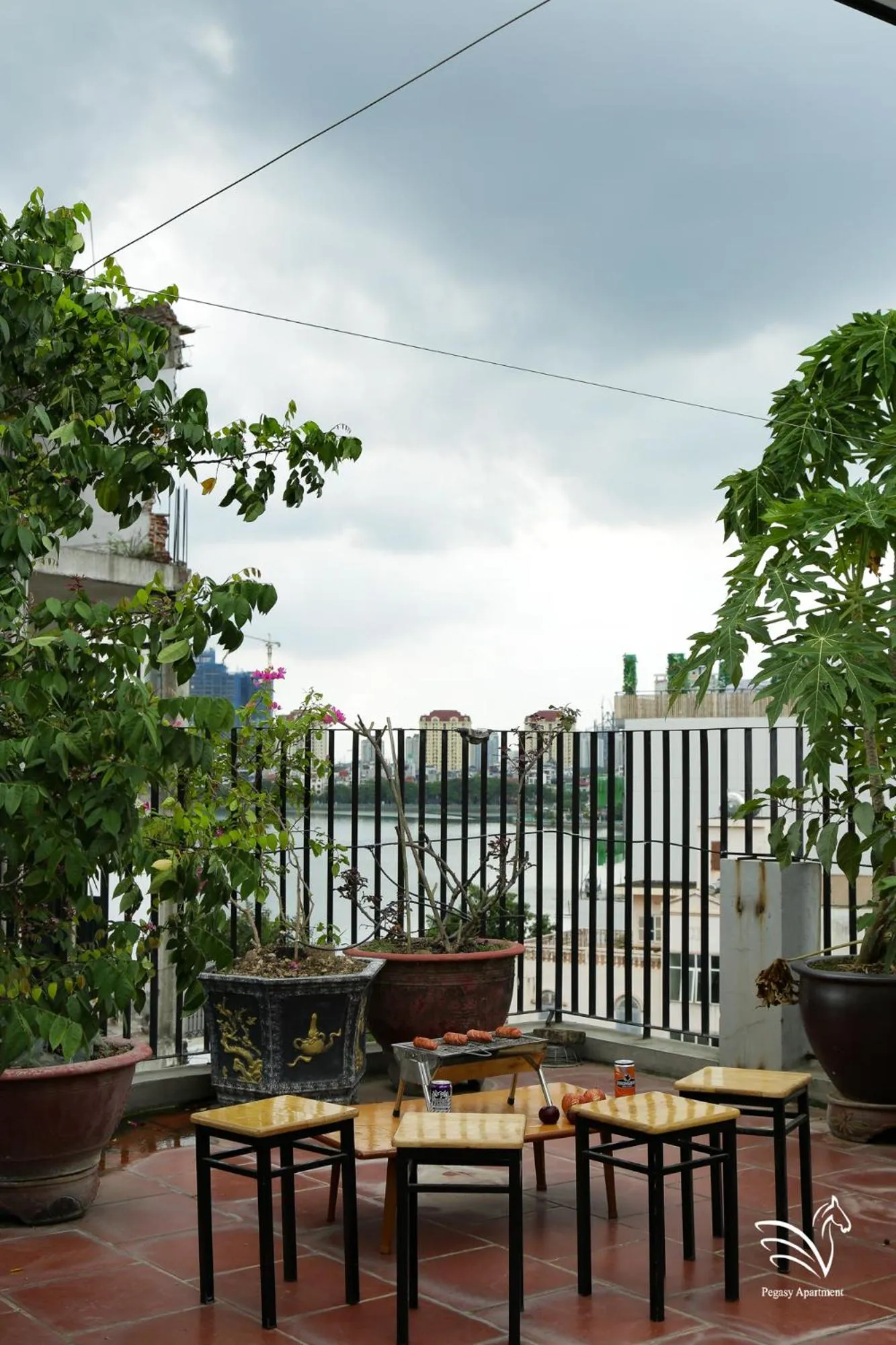 Garden in Pegasy Apartments & Travel