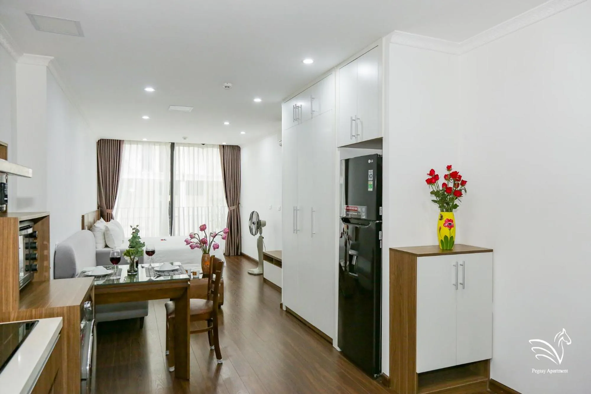 Bed in Pegasy Apartments & Travel