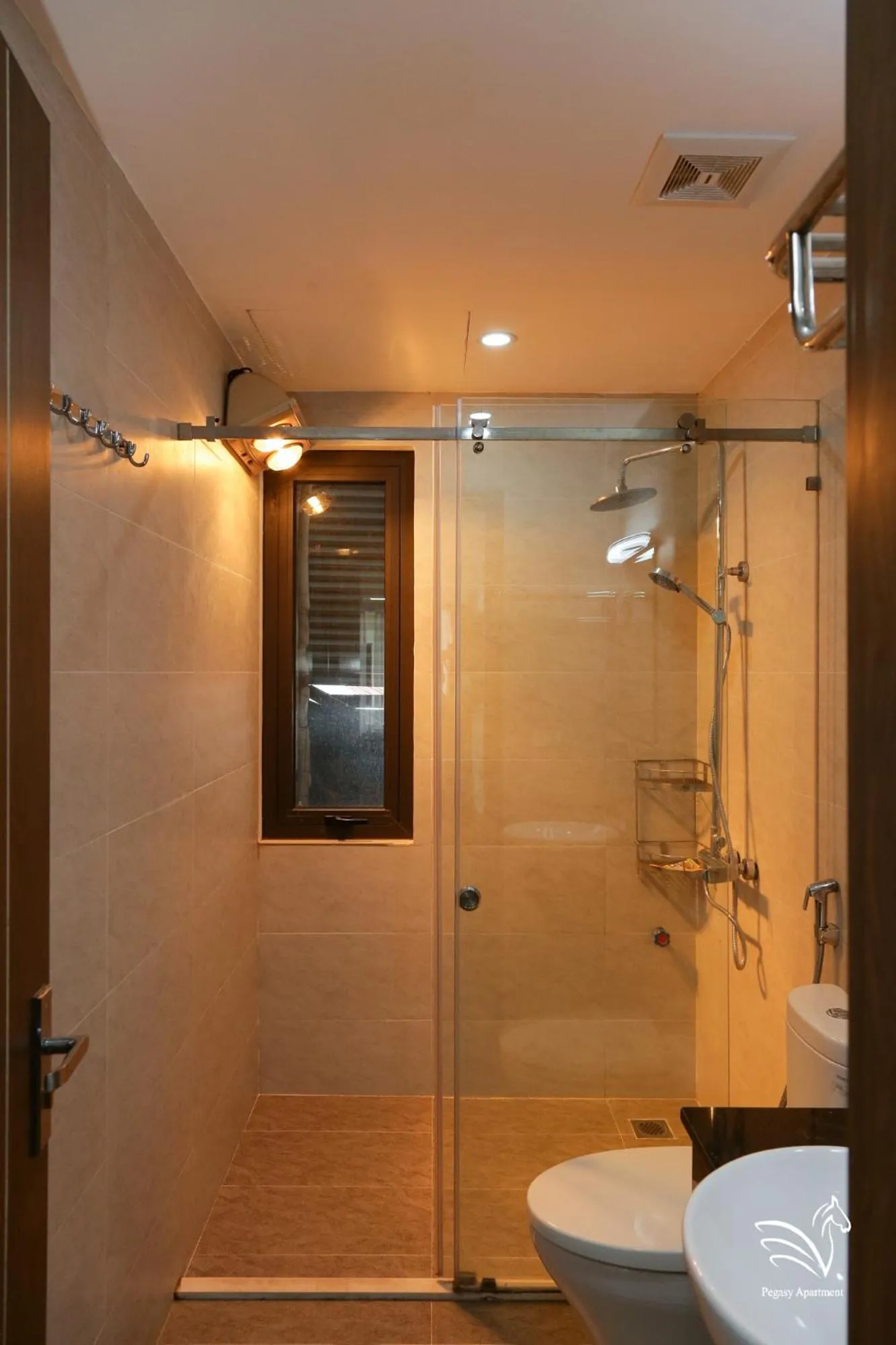 Shower in Pegasy Apartments & Travel