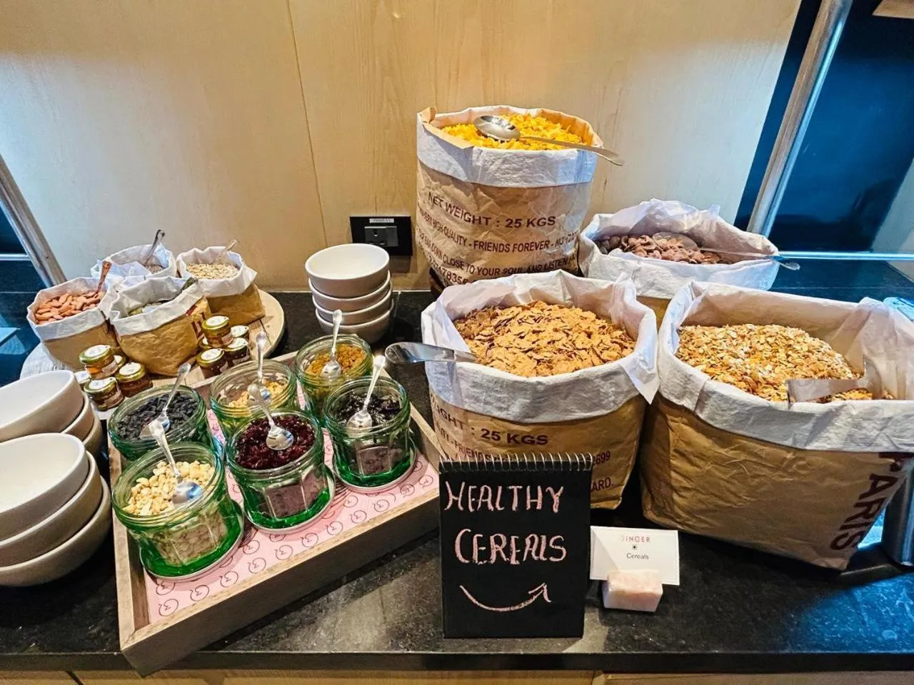 Buffet breakfast in Ginger Mumbai Airport