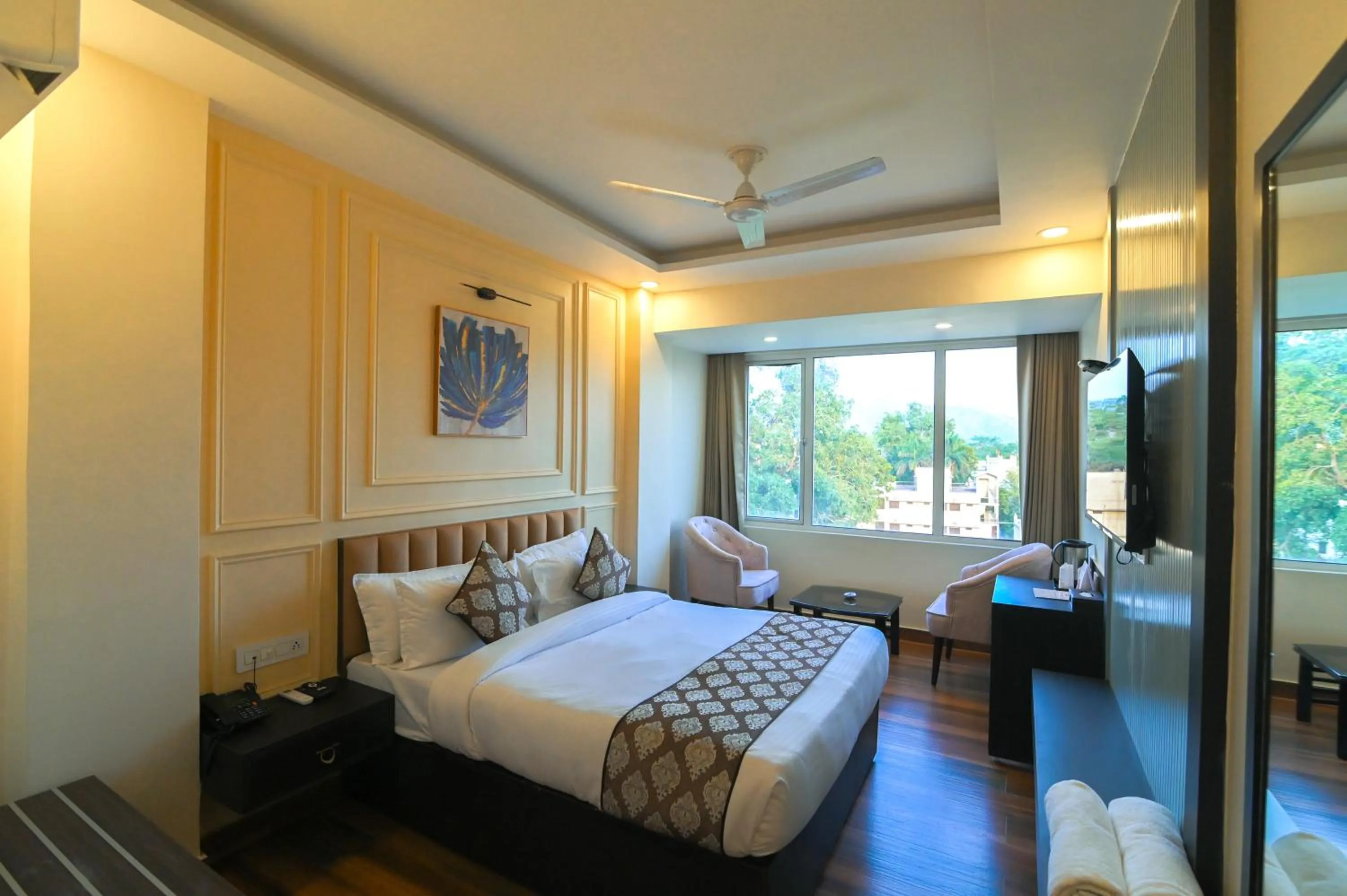 Photo of the whole room, Bed in Hotel Swagat Suites