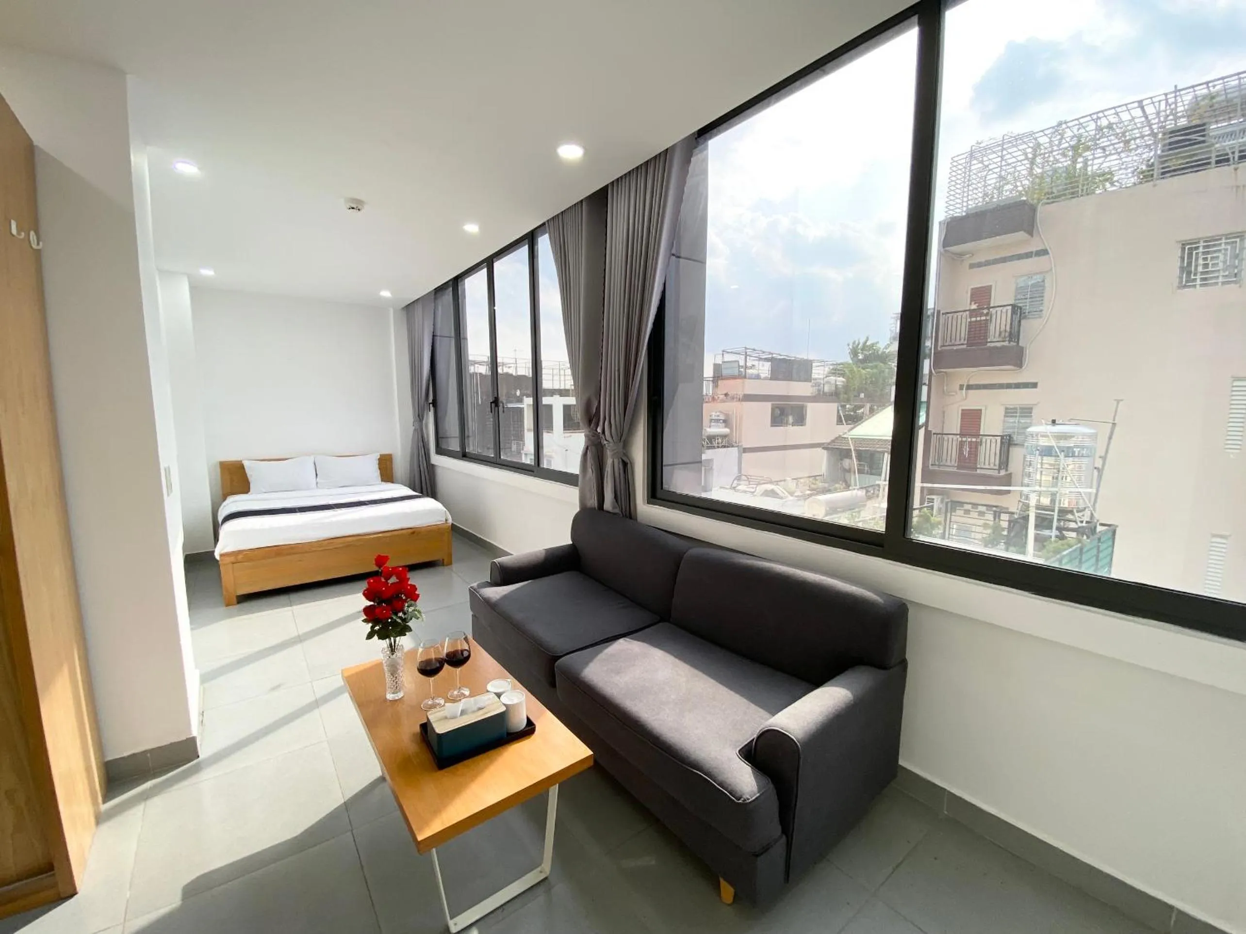 Photo of the whole room, Bed in Home Away Minh Khai - Serviced Apartment