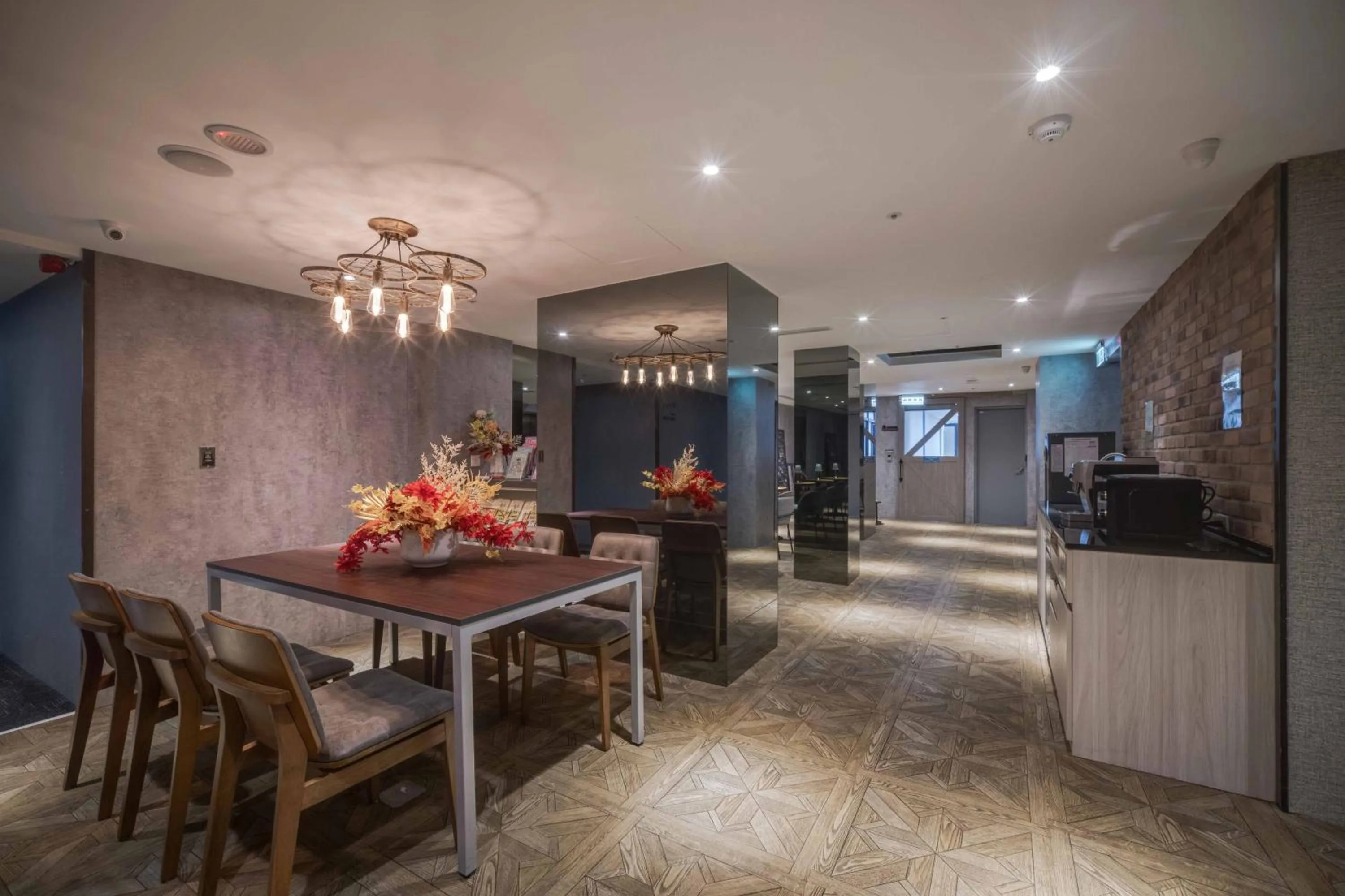 Seating area in Fun Stay Inn Ximen