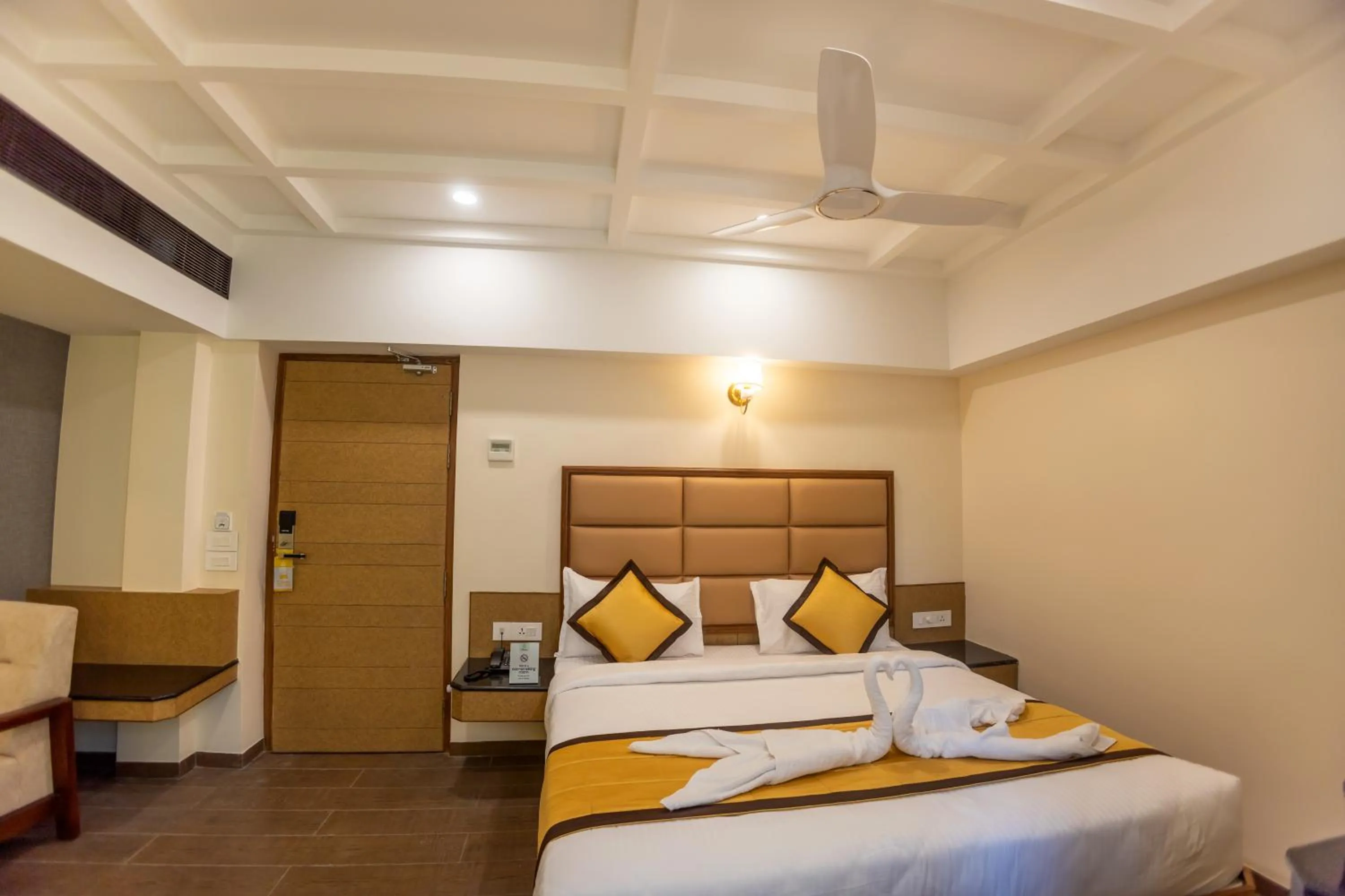 Bedroom, Bed in Hotel Grand Sabarees