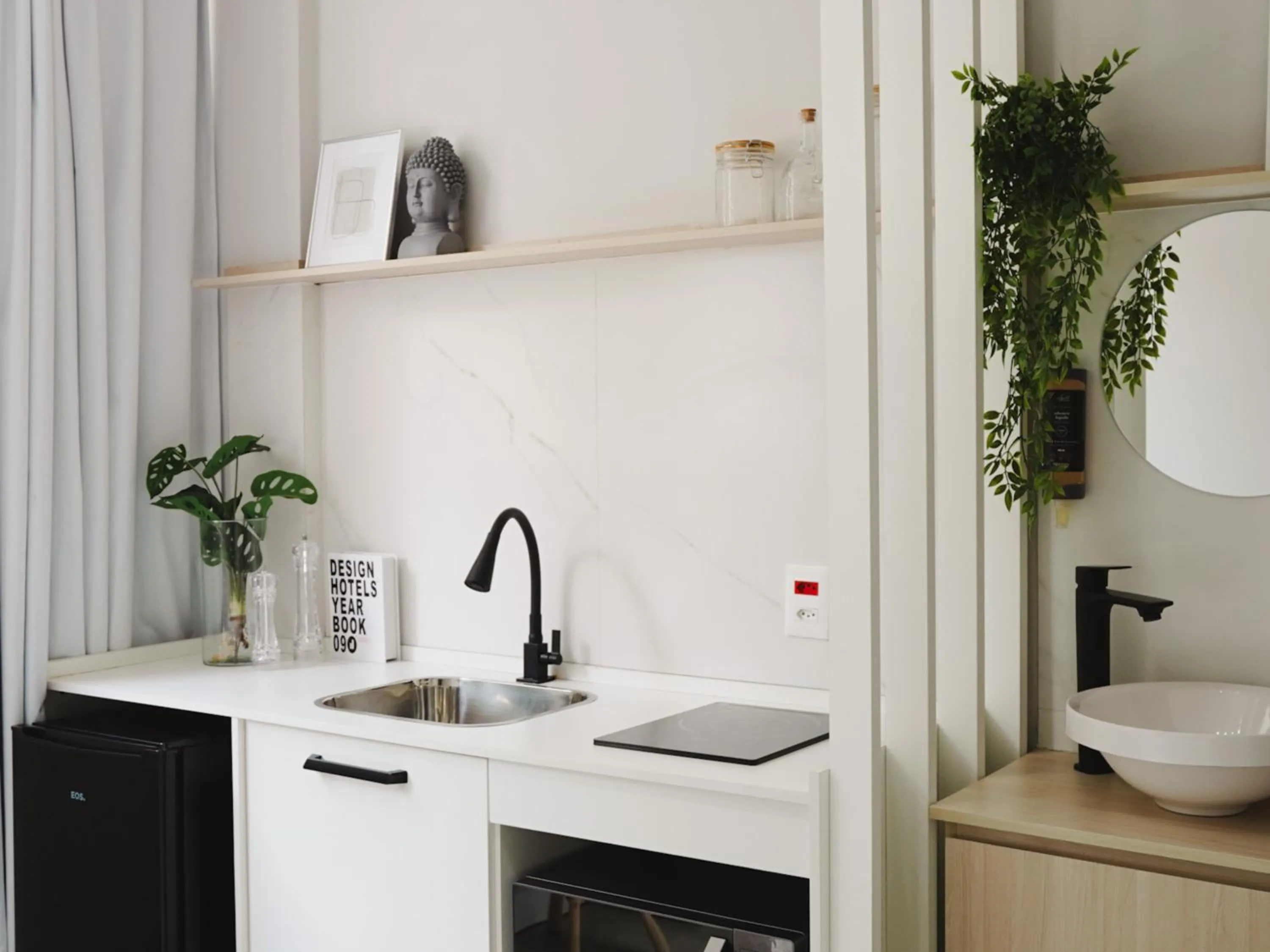 Kitchen or kitchenette in Apê Metrô Paraíso