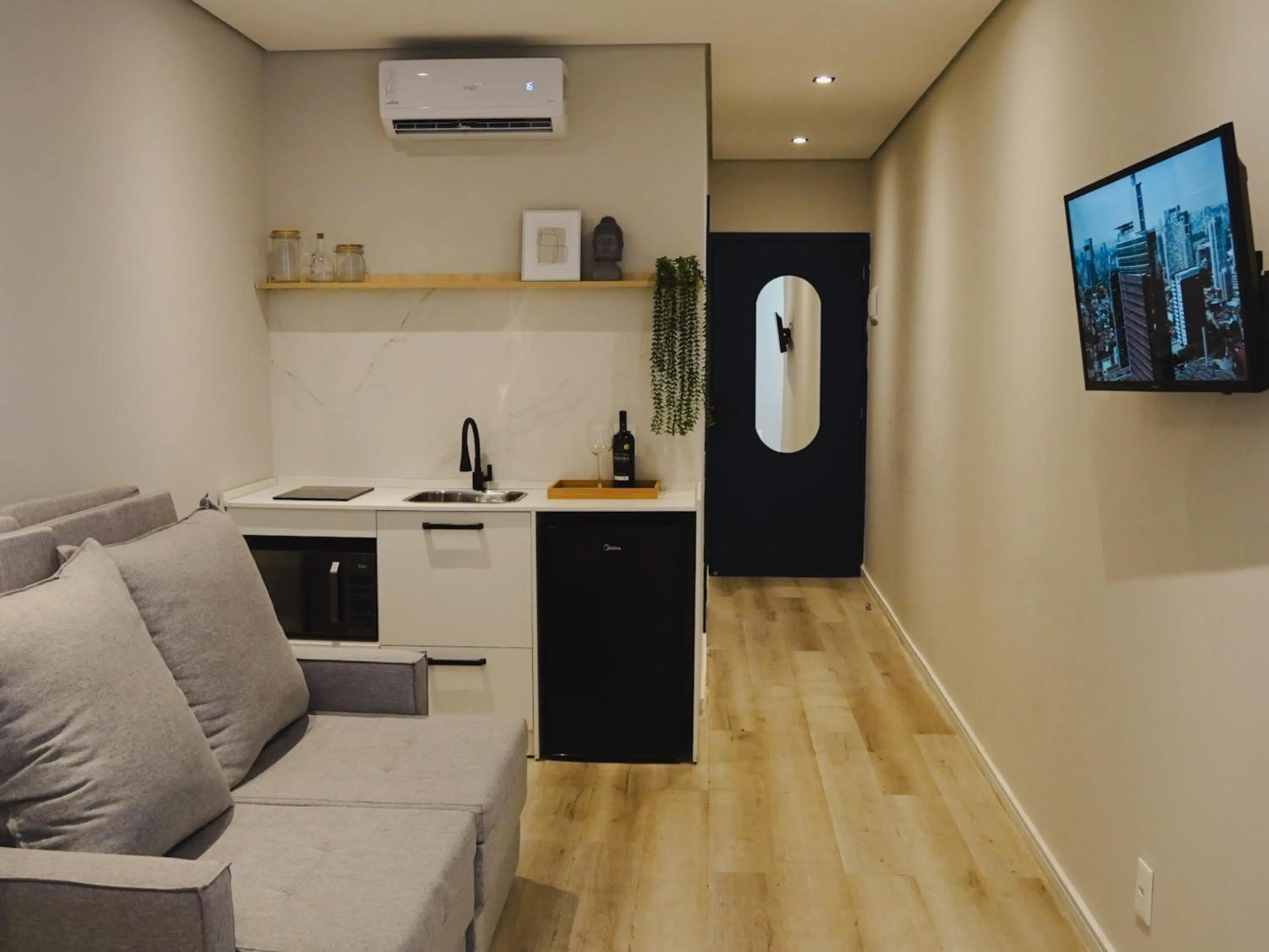 TV and multimedia in Apê Metrô Paraíso