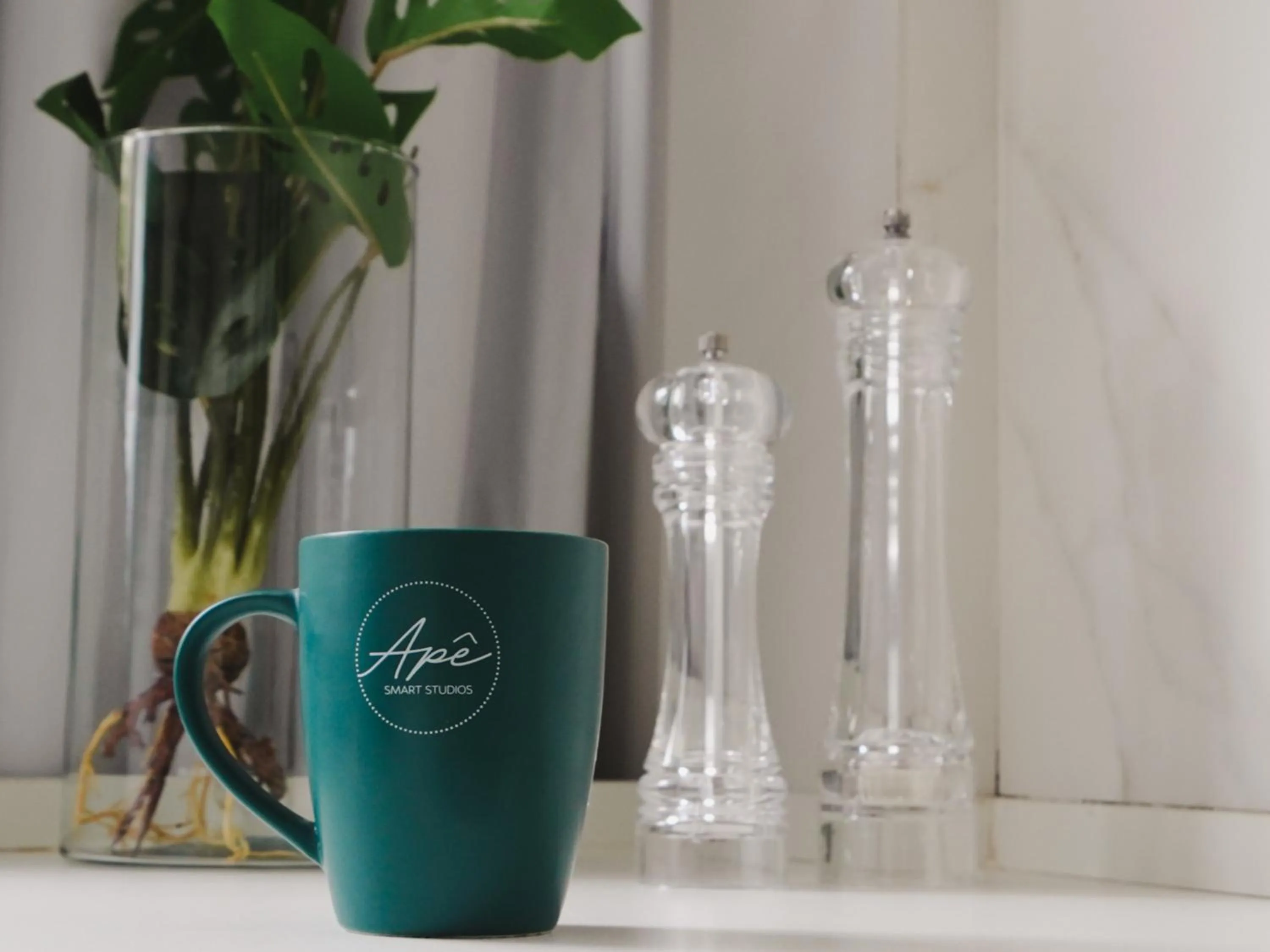 Decorative detail in Apê Metrô Paraíso