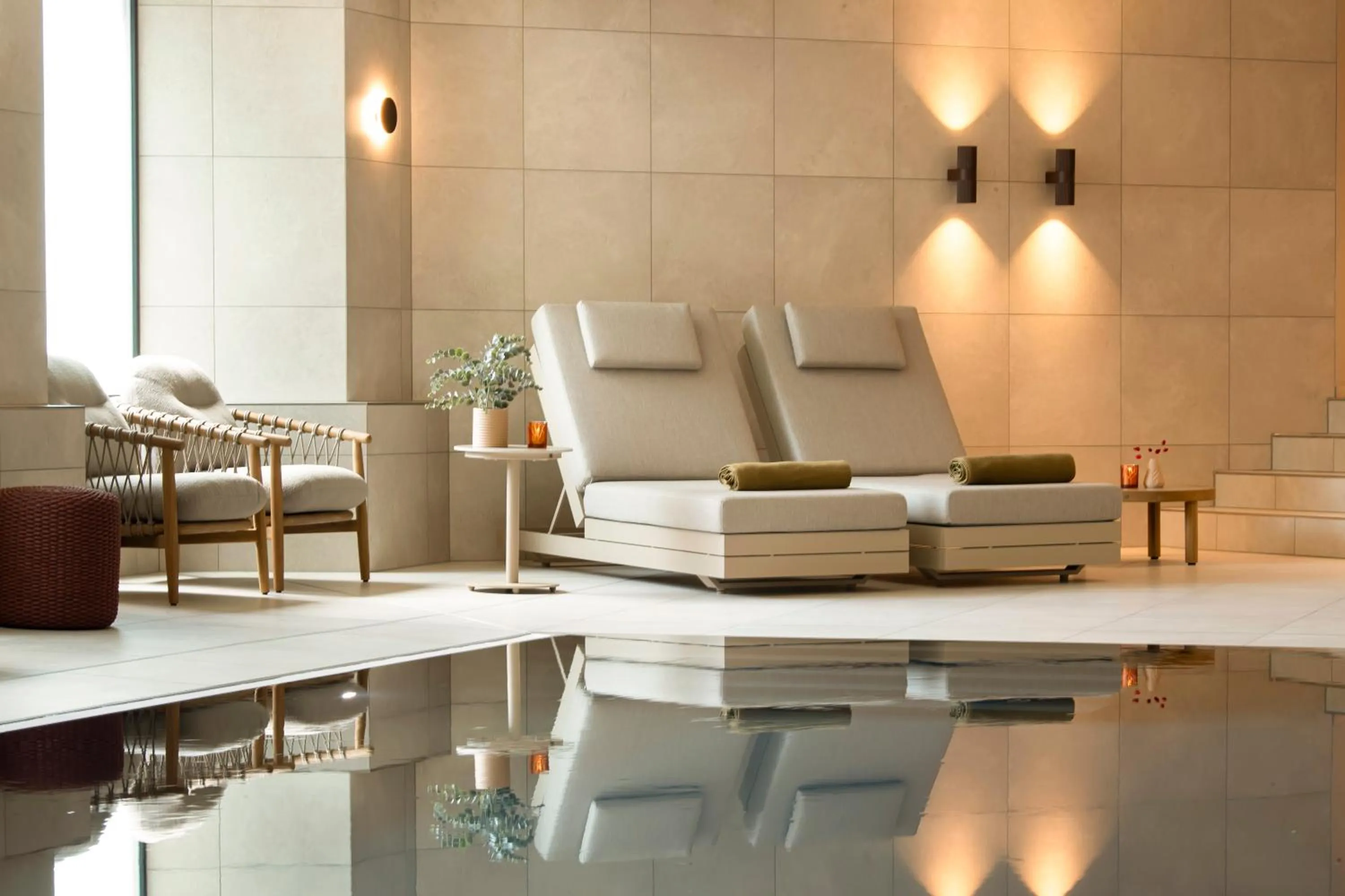 Pool view in Bilderberg Europa Hotel Scheveningen