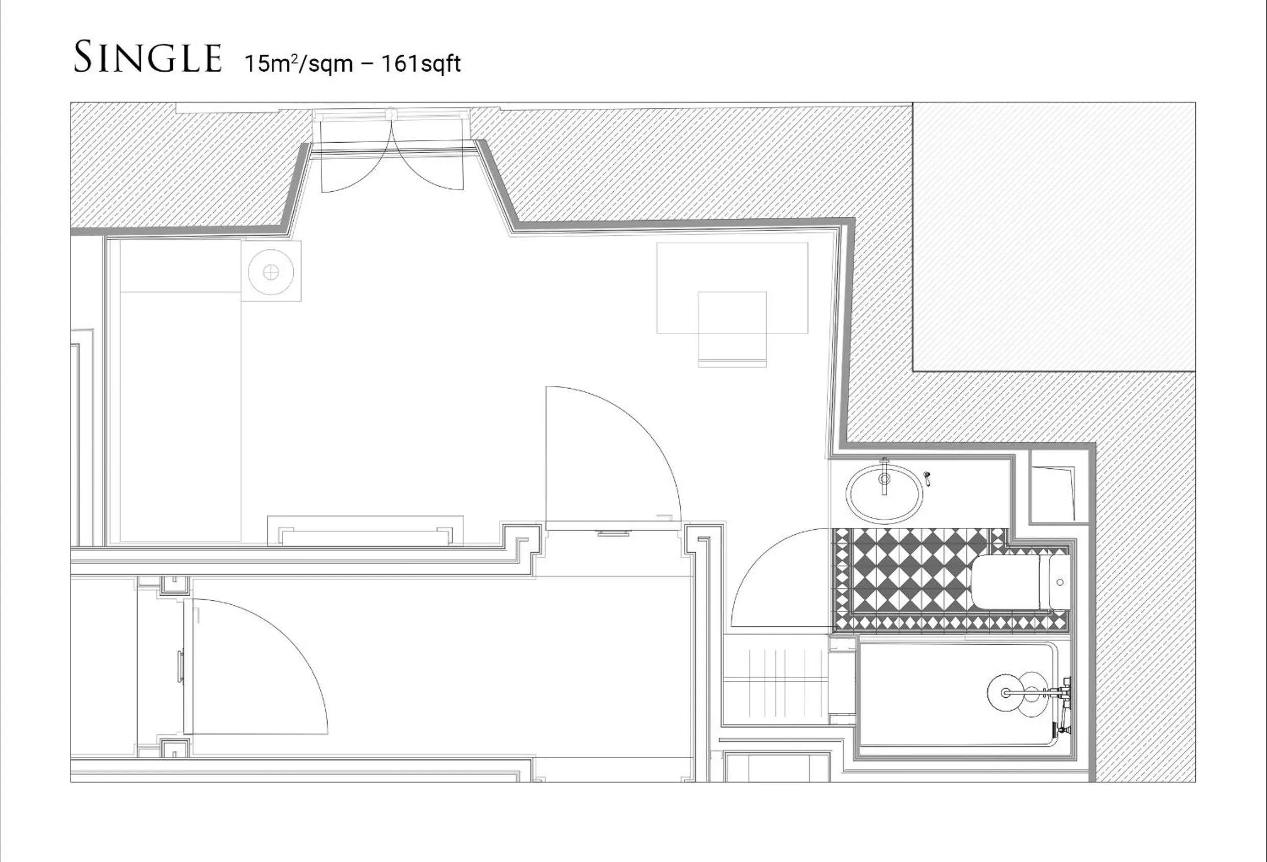 Floor plan in AlmaLusa Alfama