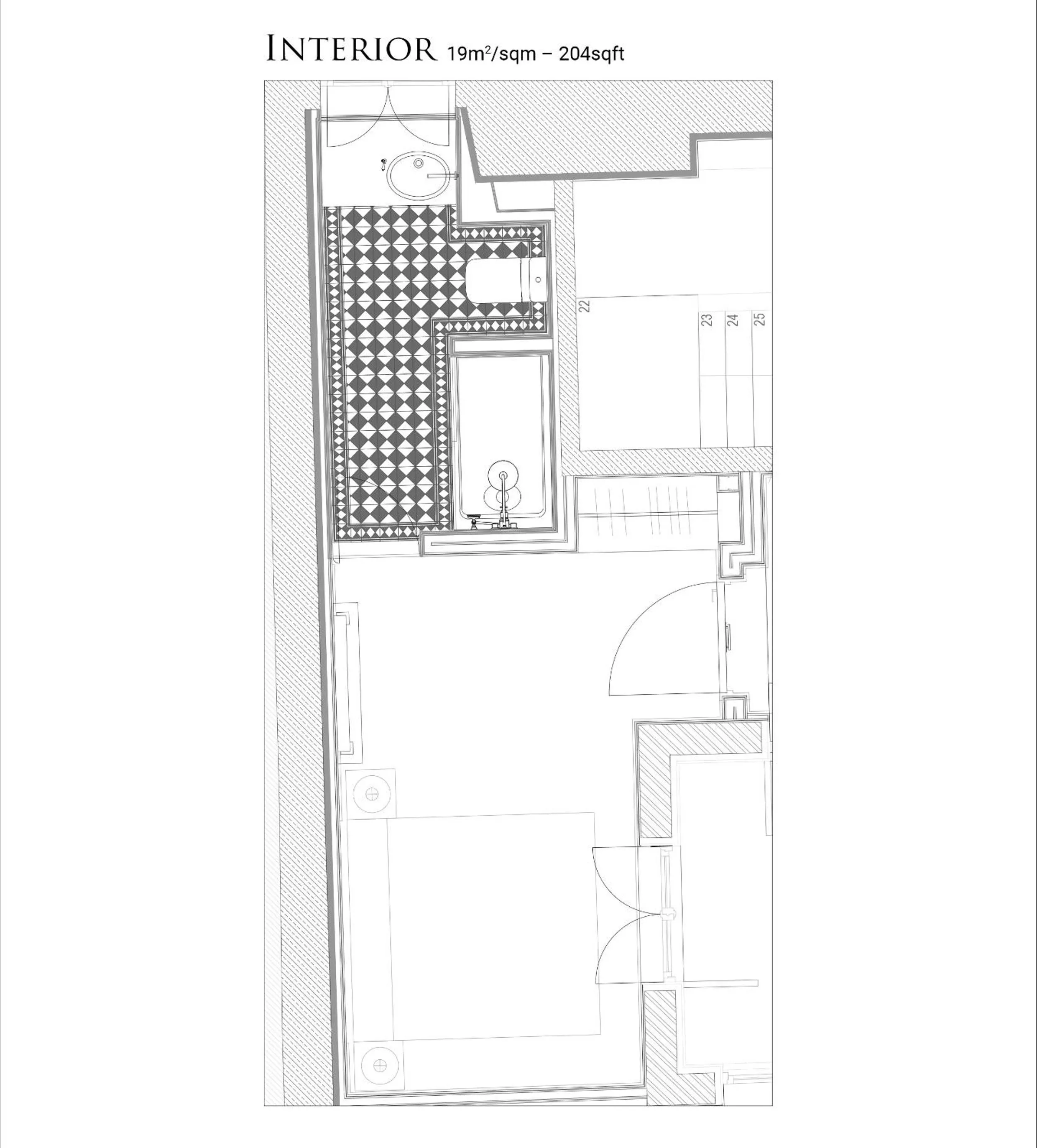 Floor plan in AlmaLusa Alfama