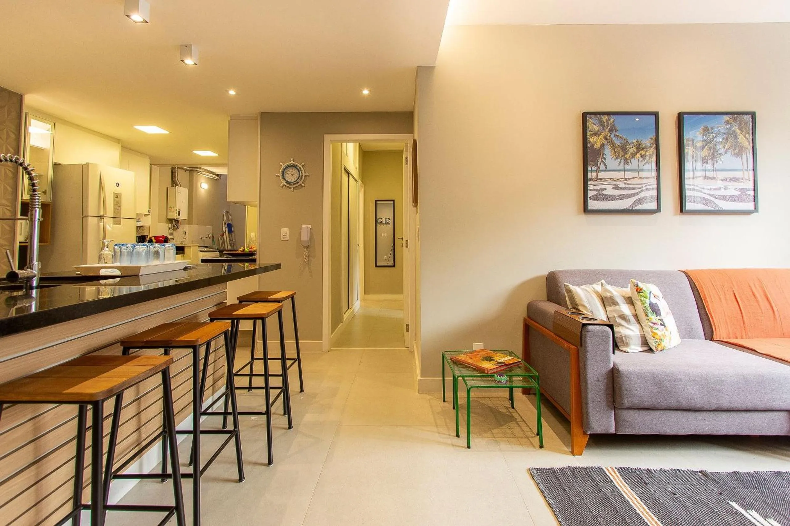 Communal lounge/ TV room in Praia e Conforto em Ipanema!