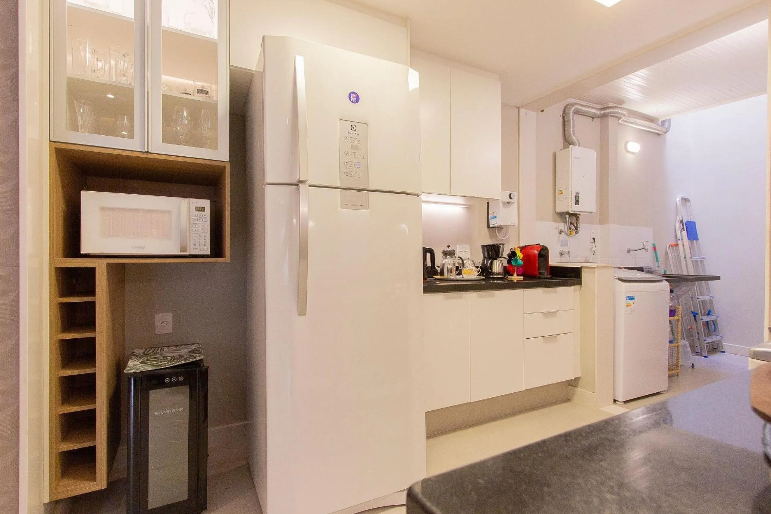 Kitchen or kitchenette in Praia e Conforto em Ipanema!