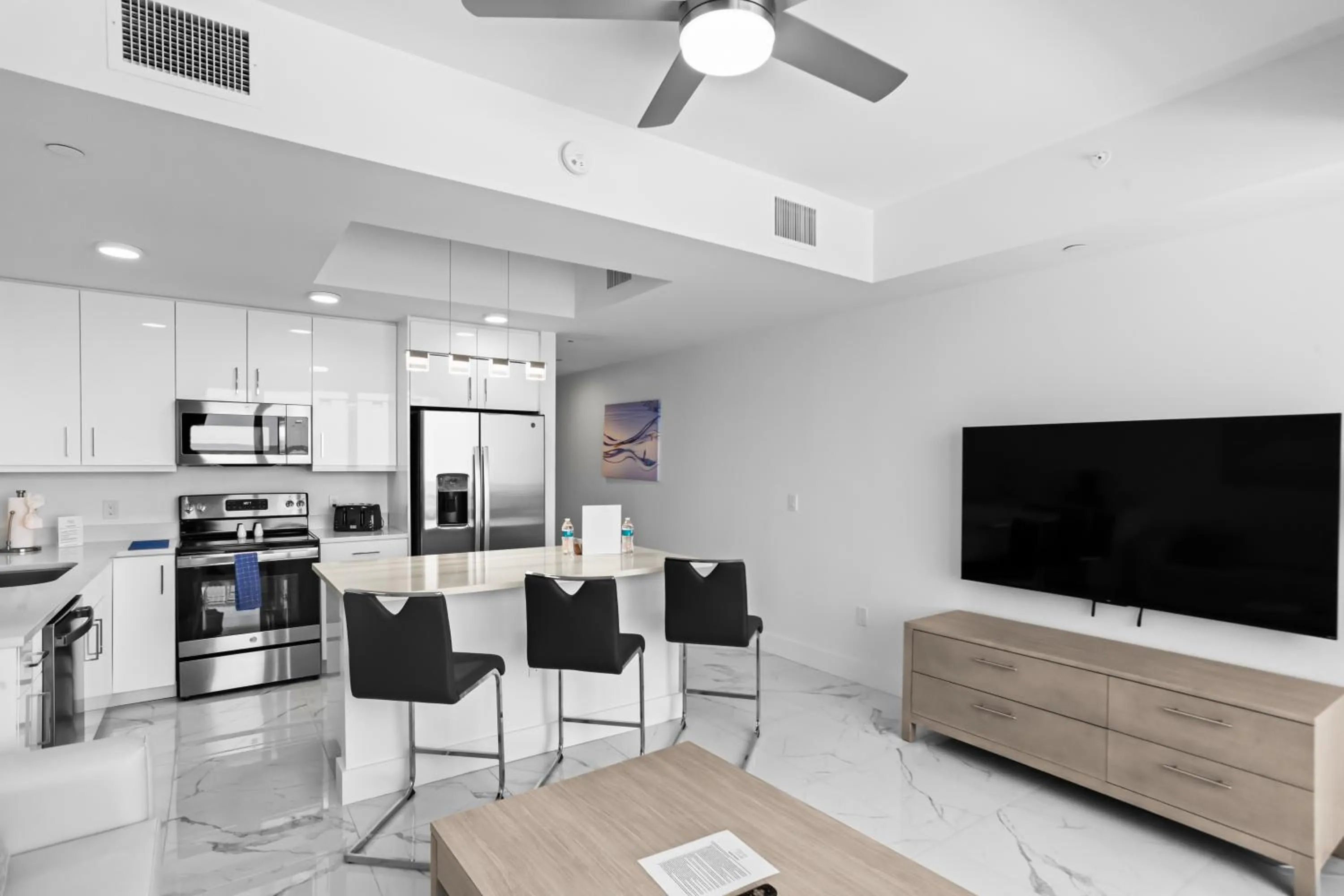 Kitchen or kitchenette in Ocean Club Treasure Island Hotel