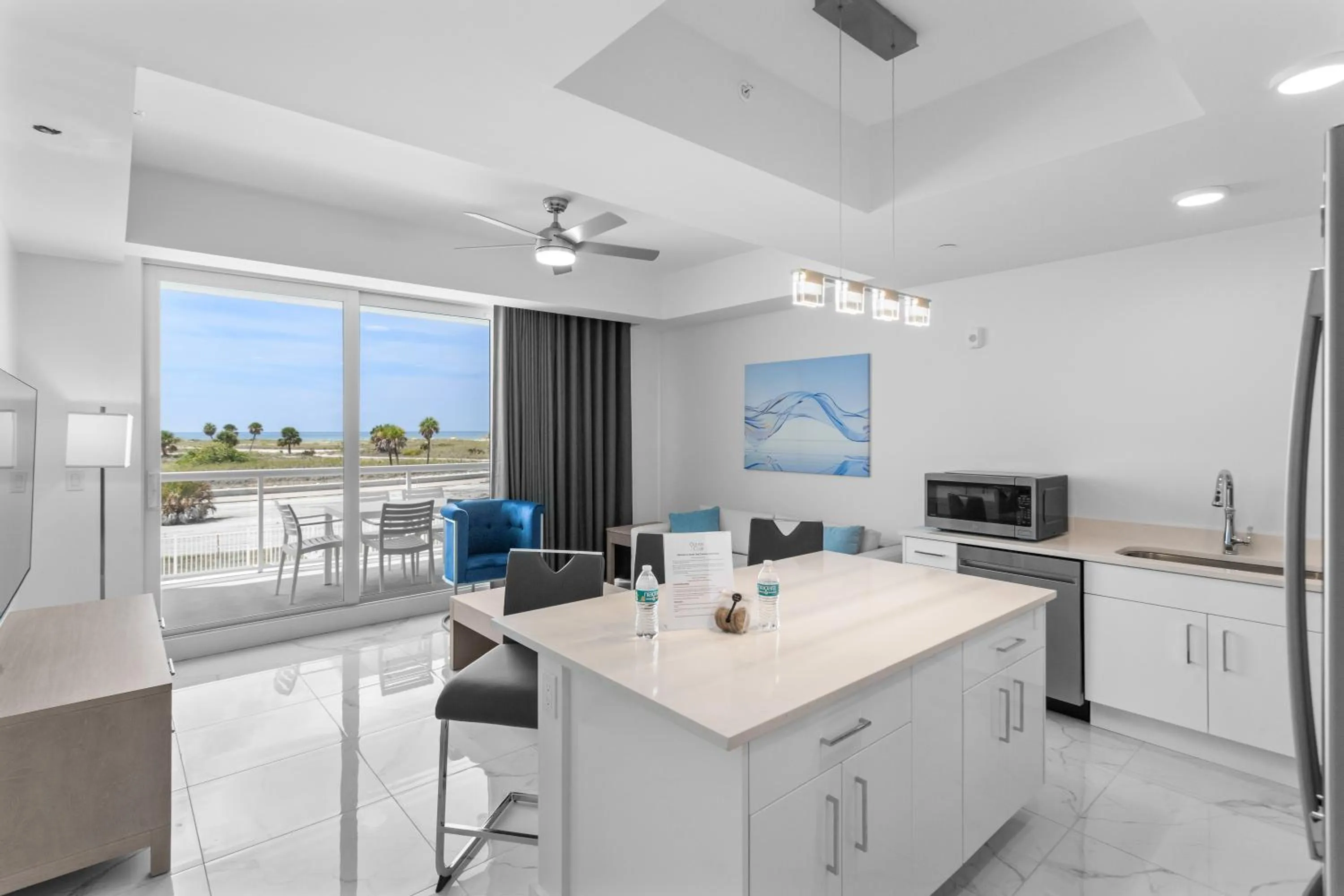 Kitchen or kitchenette in Ocean Club Treasure Island Hotel