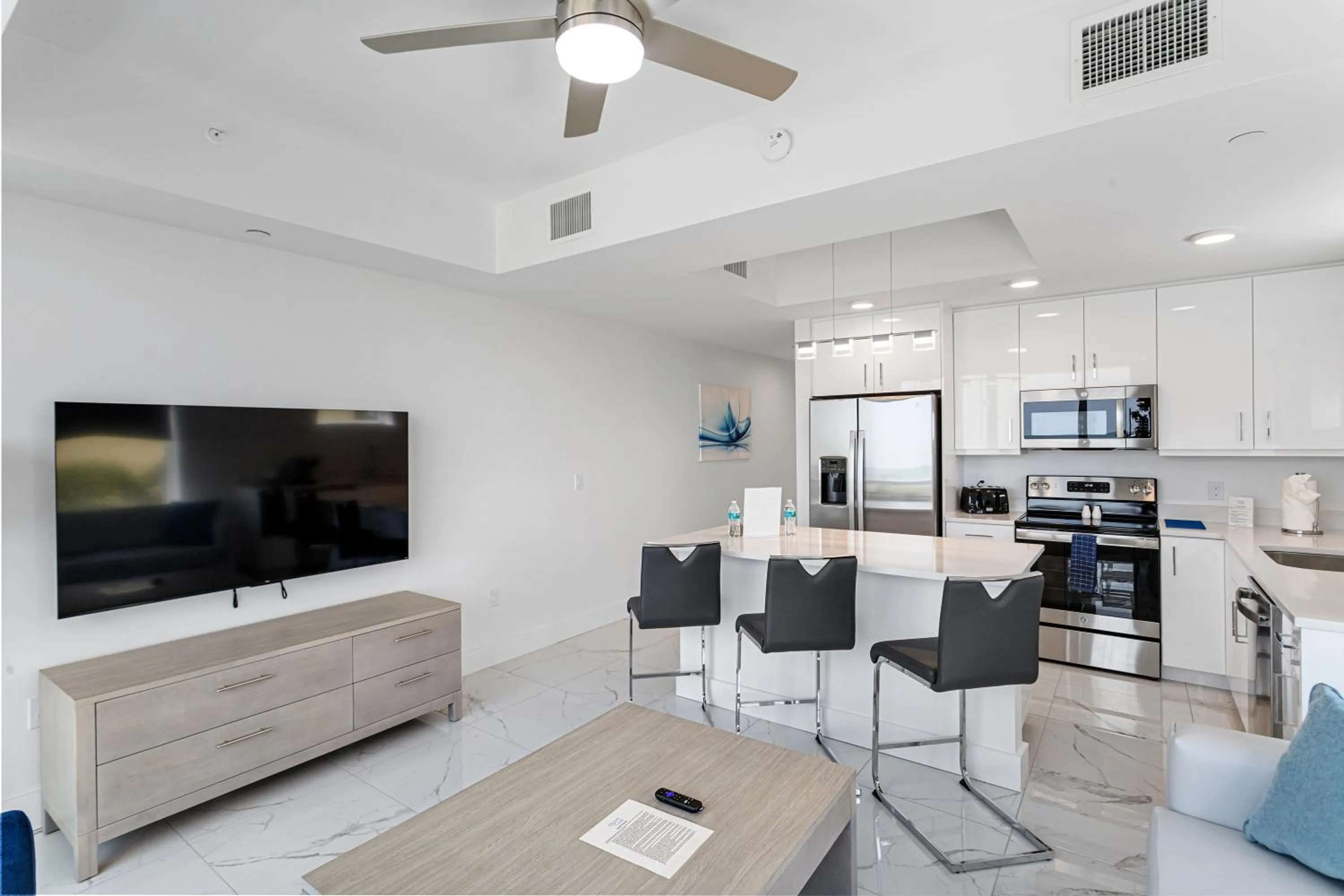 Kitchen or kitchenette in Ocean Club Treasure Island Hotel