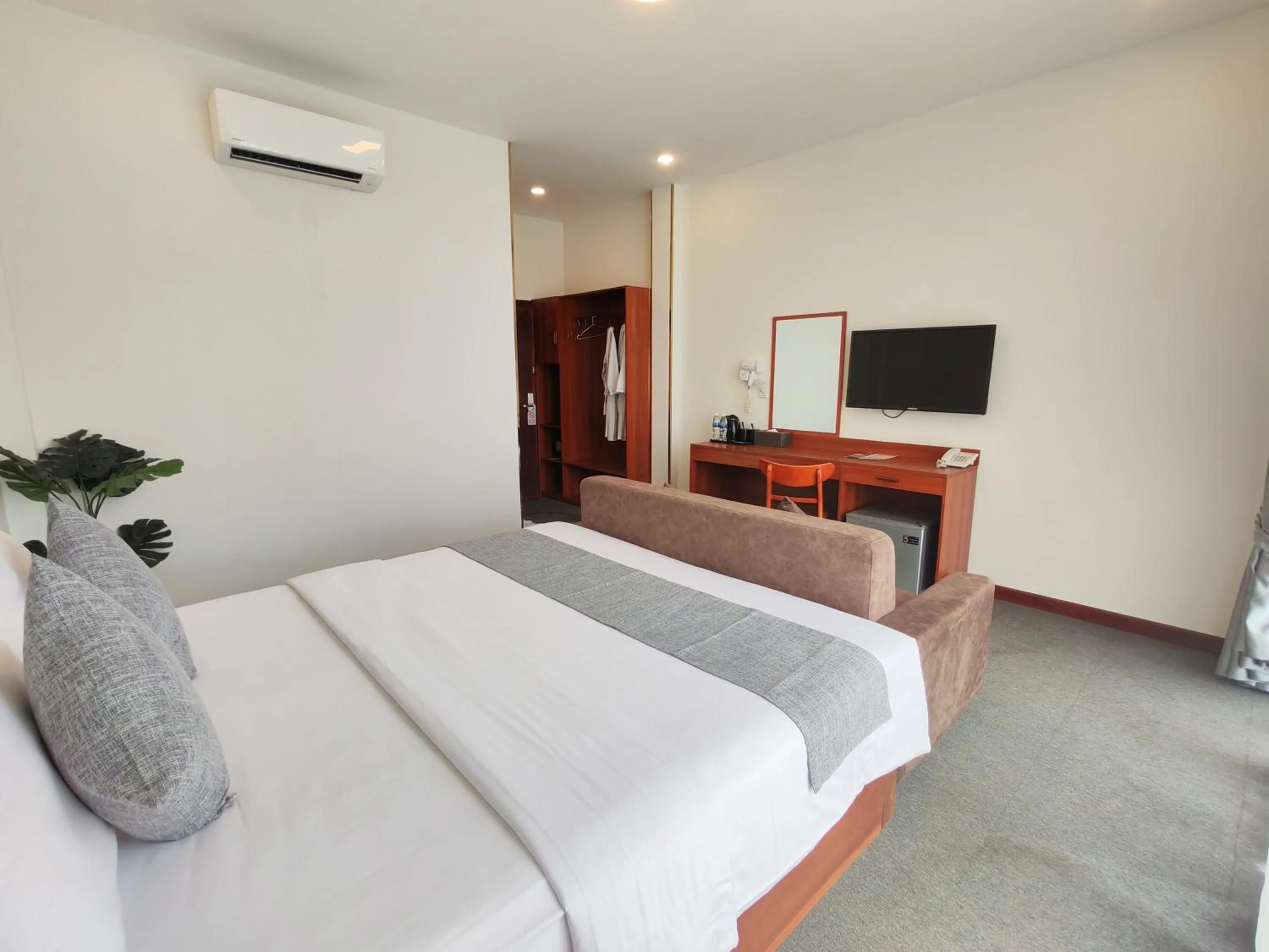 Photo of the whole room, Bed in Nimith Hotel & Restaurant