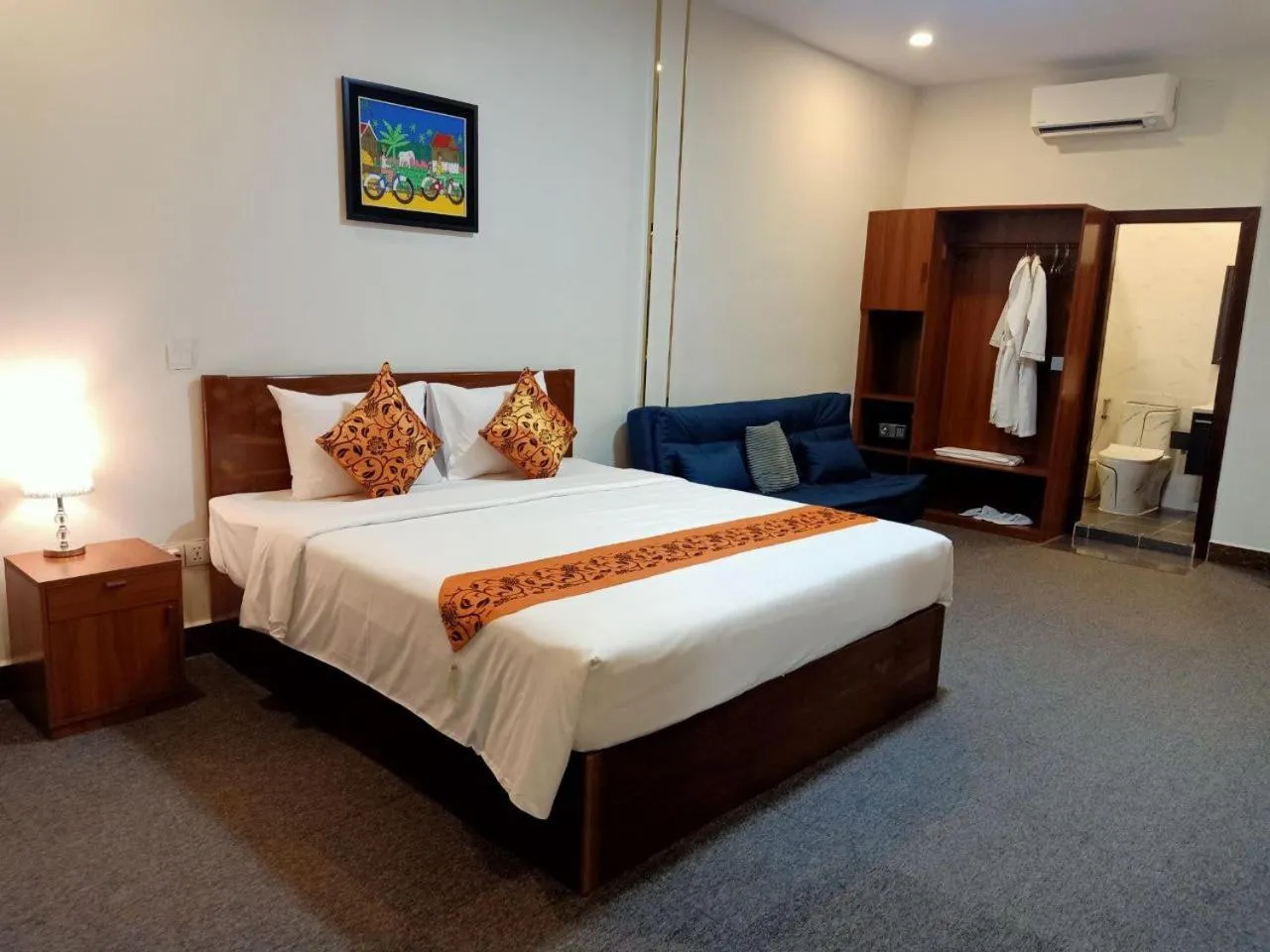 View (from property/room), Bed in Nimith Hotel & Restaurant