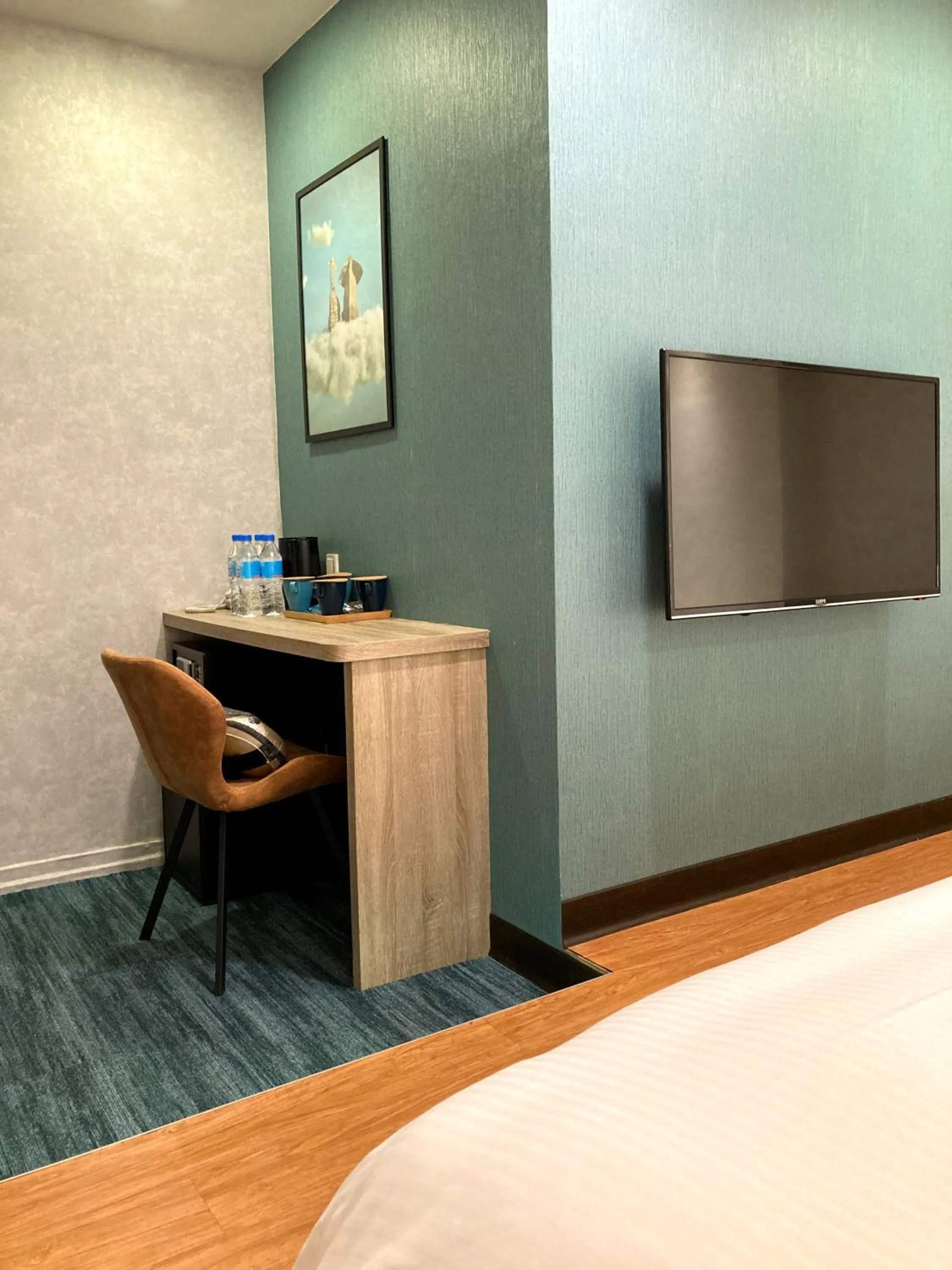 Bed in 西門雲町旅店 Sky Gate Hotel