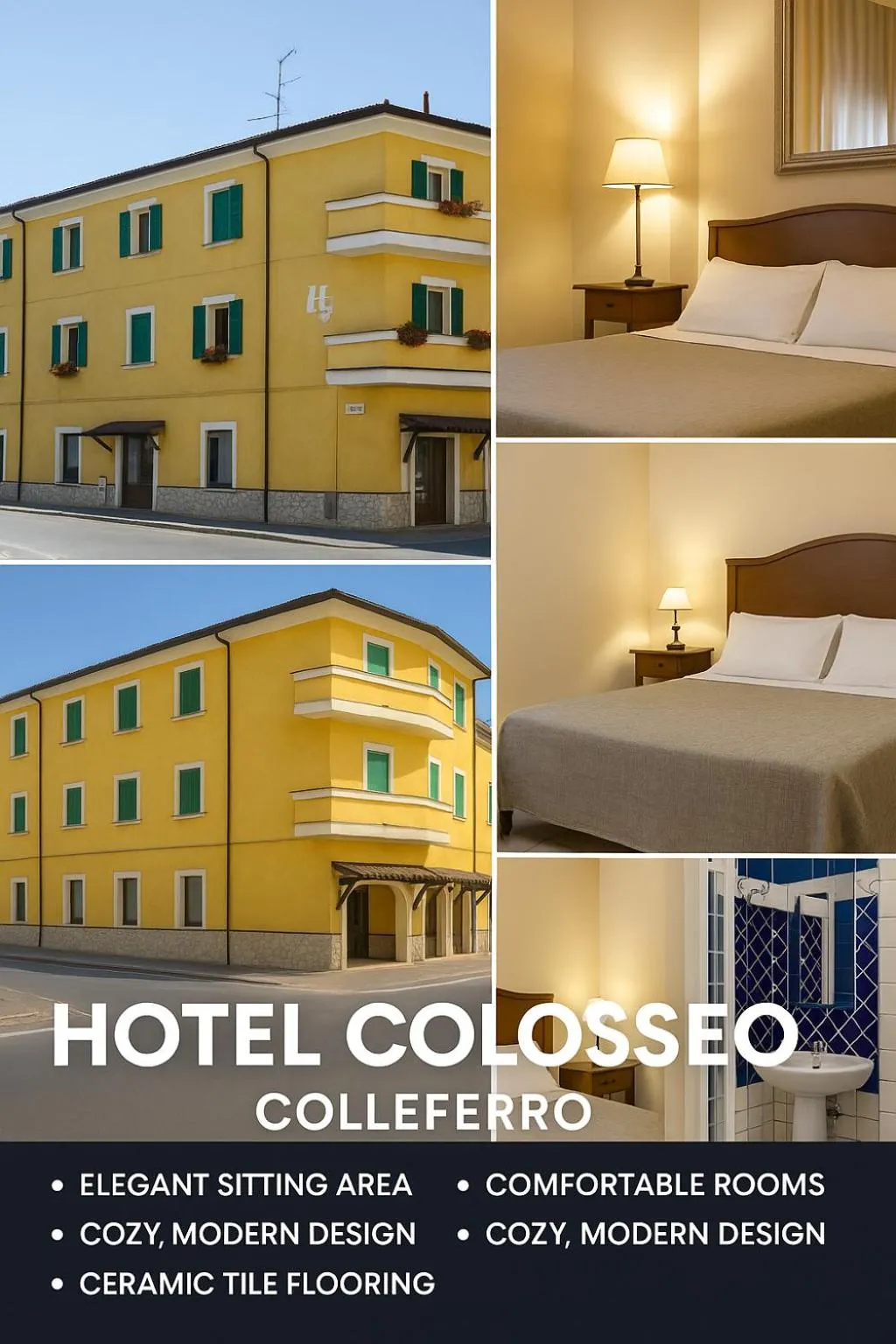 Inner courtyard view in Hotel Colosseo Colleferro