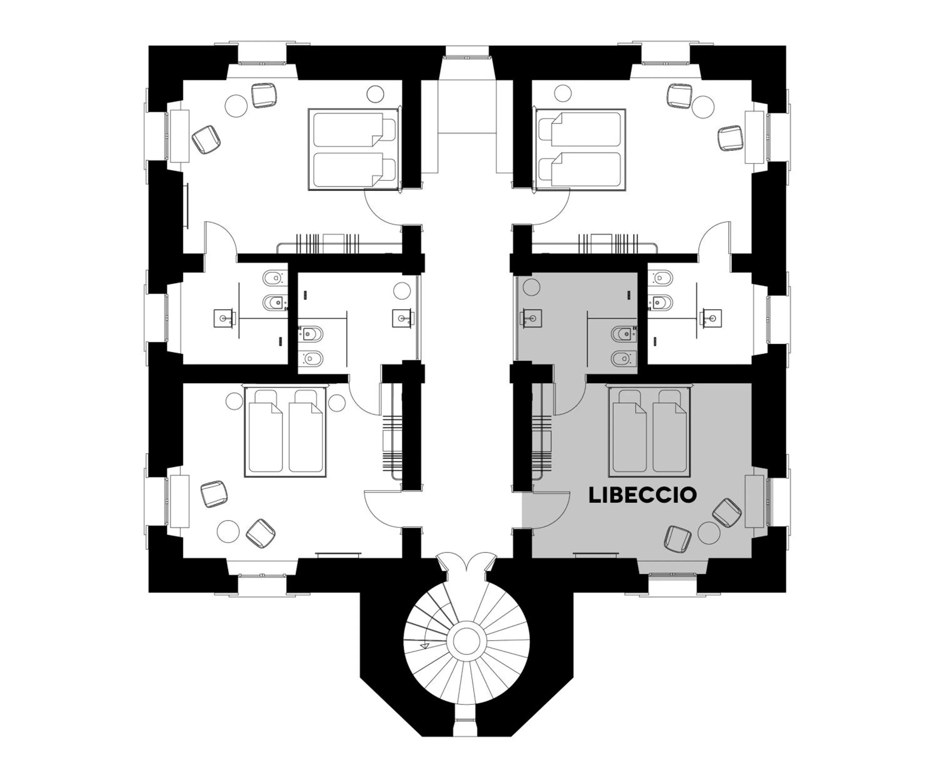 Floor plan in Faro Punta Imperatore
