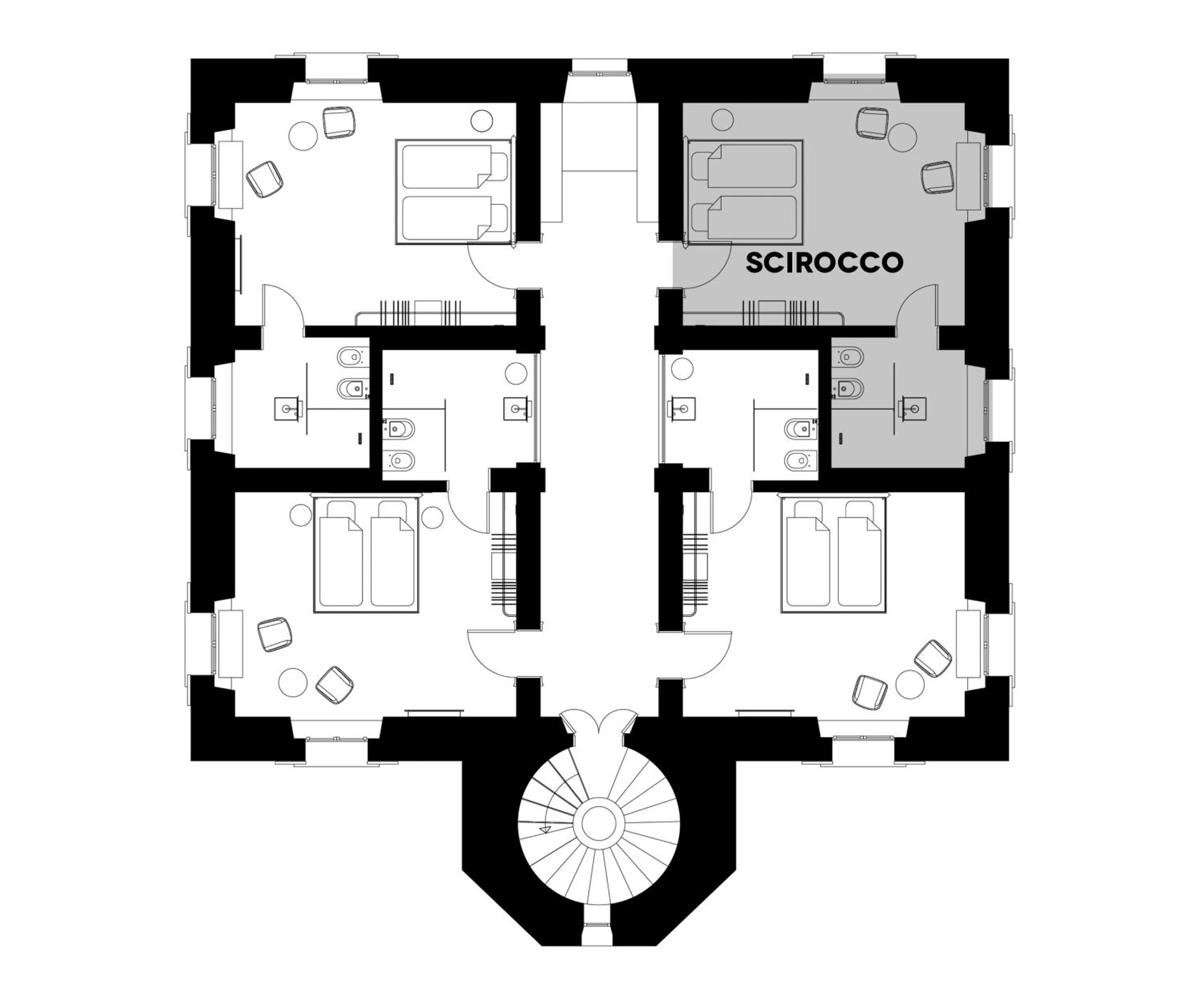 Floor plan in Faro Punta Imperatore