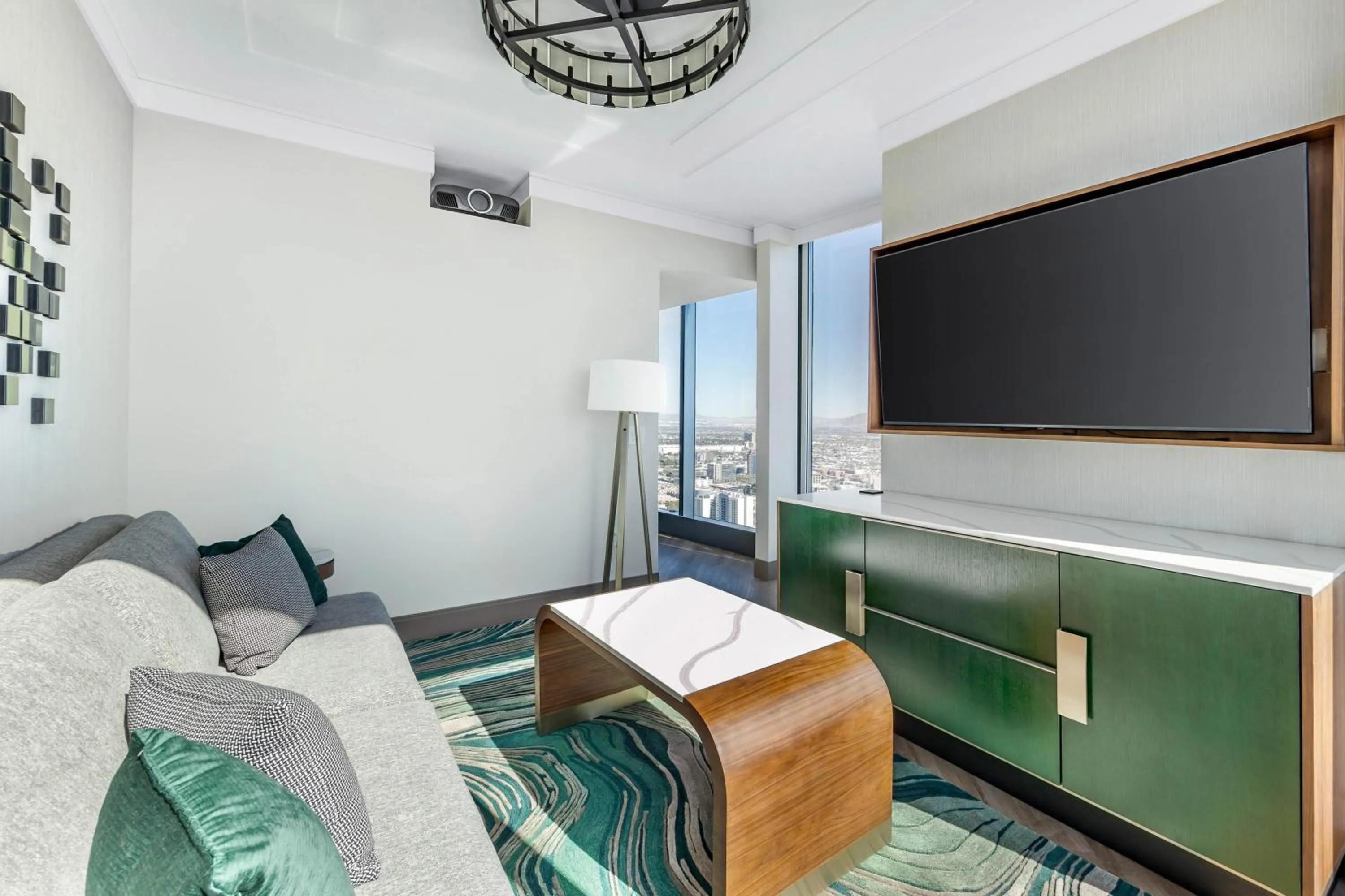 Living room, Bed in Hilton Club Elara Las Vegas