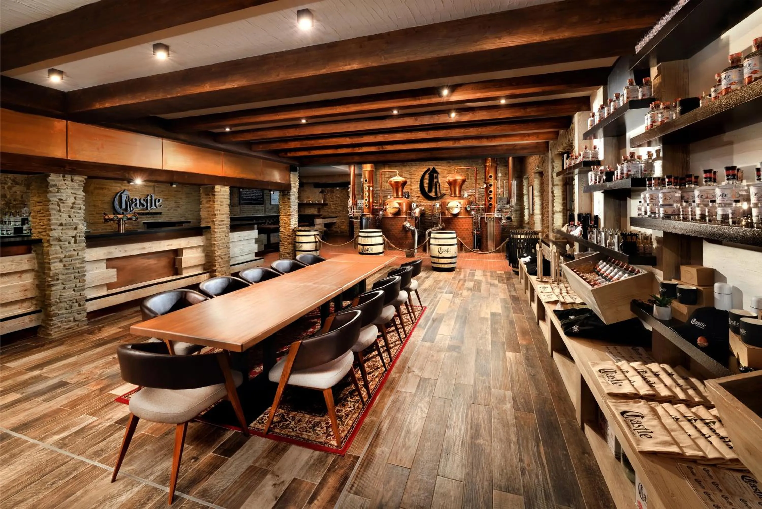 Lounge or bar in Castle Distillery
