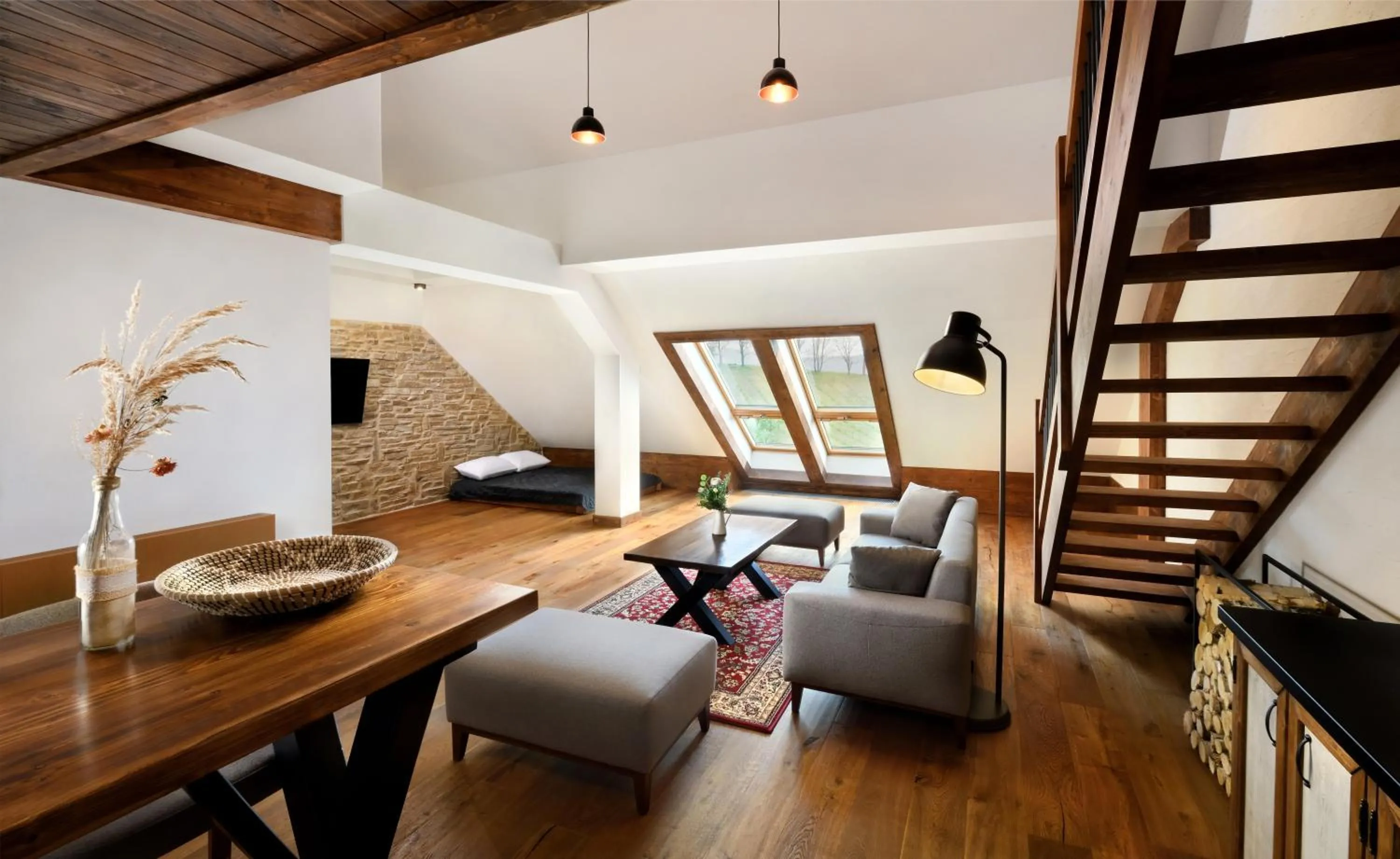 Living room in Castle Distillery