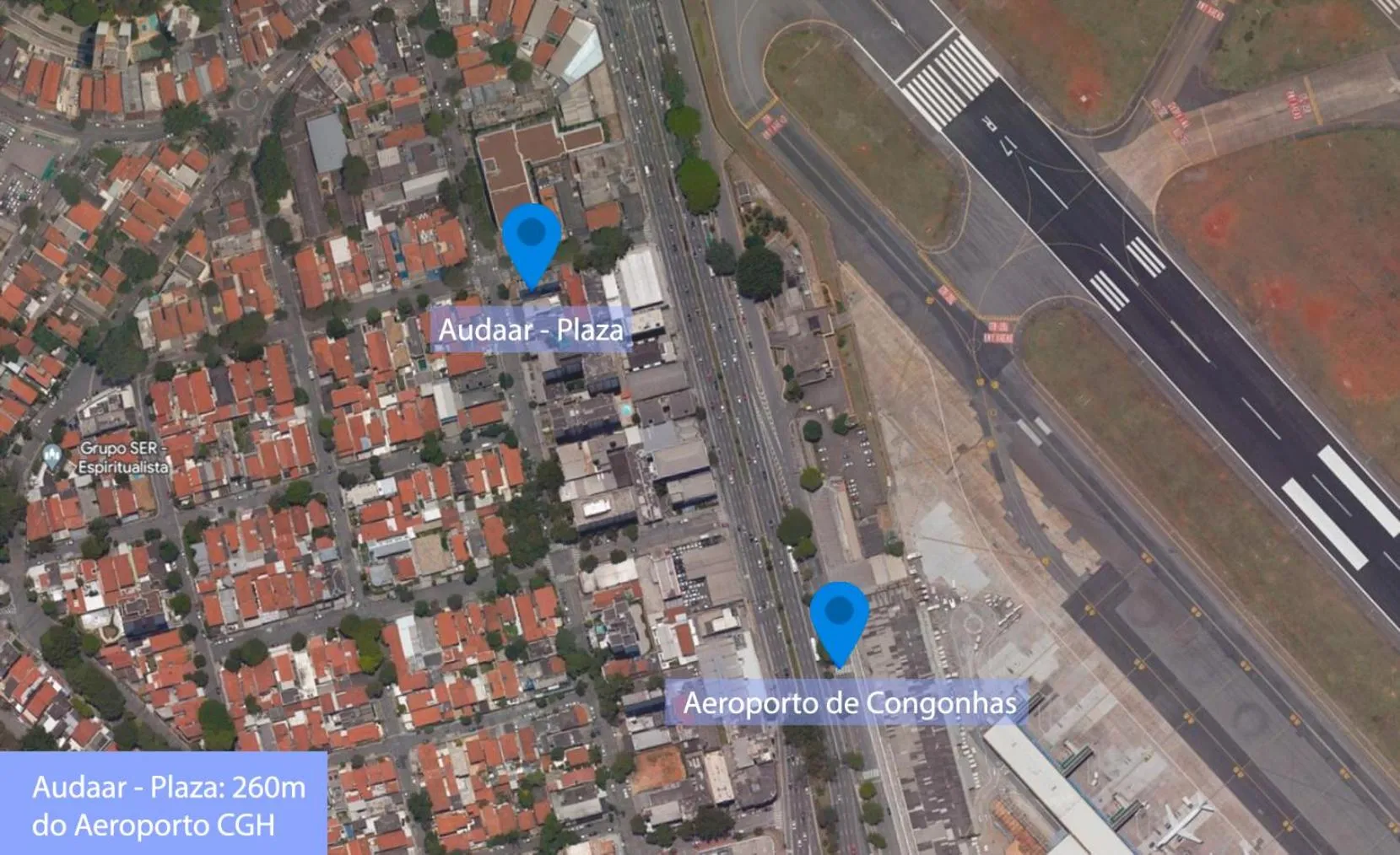 Nearby landmark in Audaar Tech Suítes - Aeroporto de Congonhas