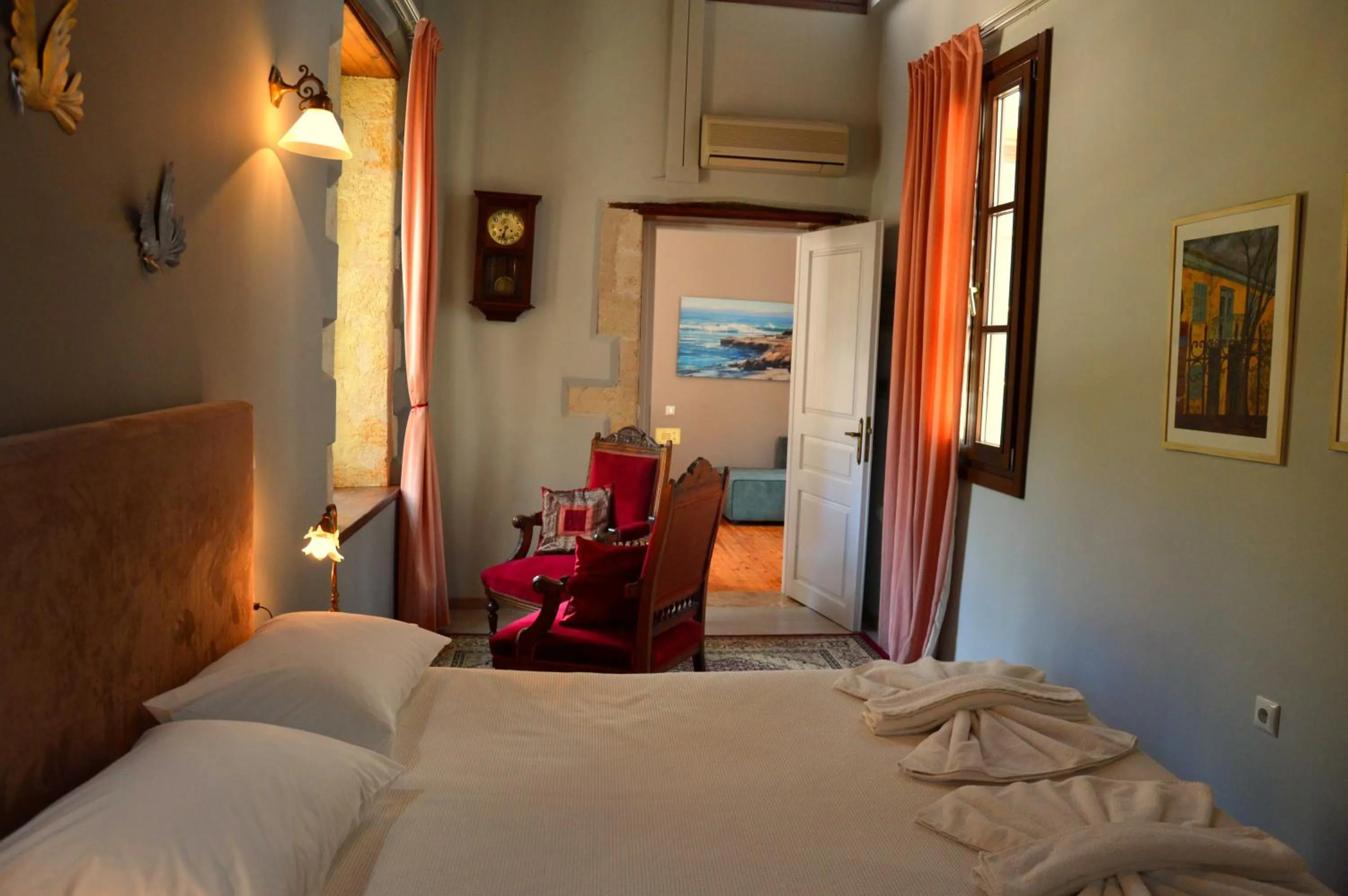 Bed in Erietta Suites