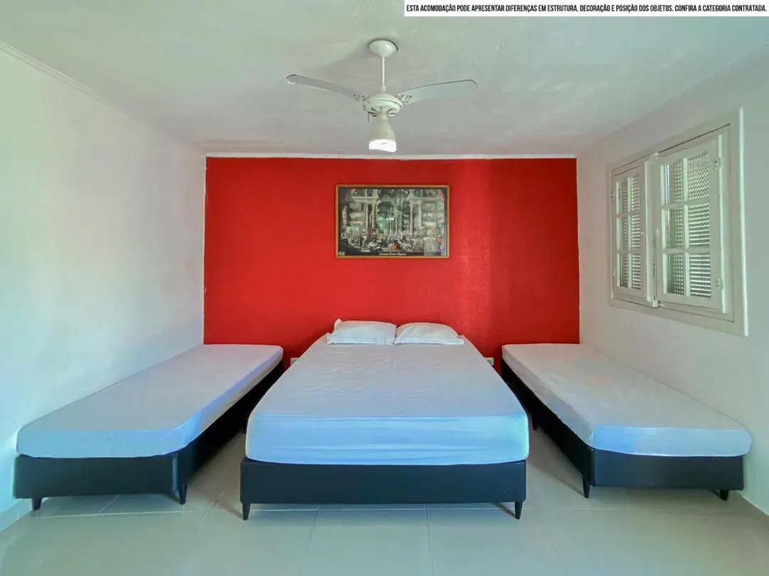 Bed in Pousada Riviera Caragua