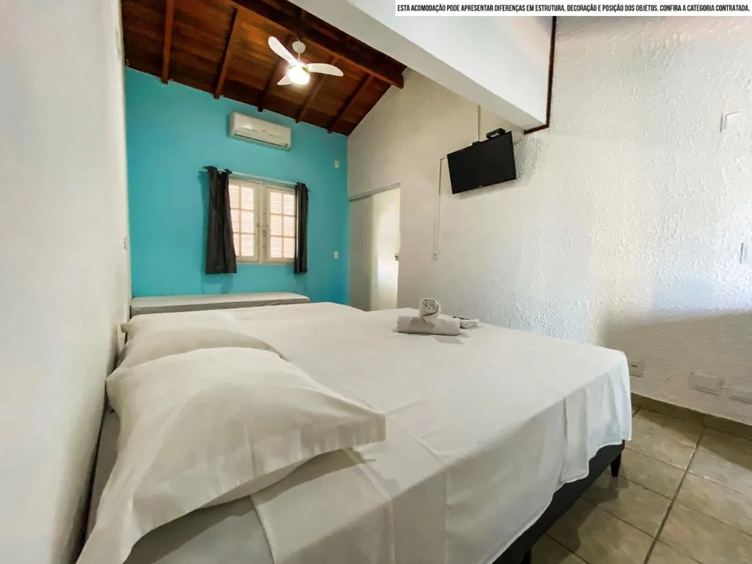 Bed in Pousada Riviera Caragua