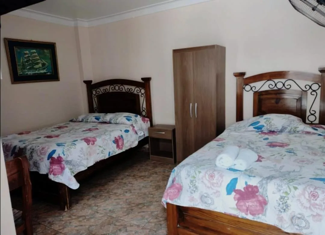 Bed in Hotel San Isidro