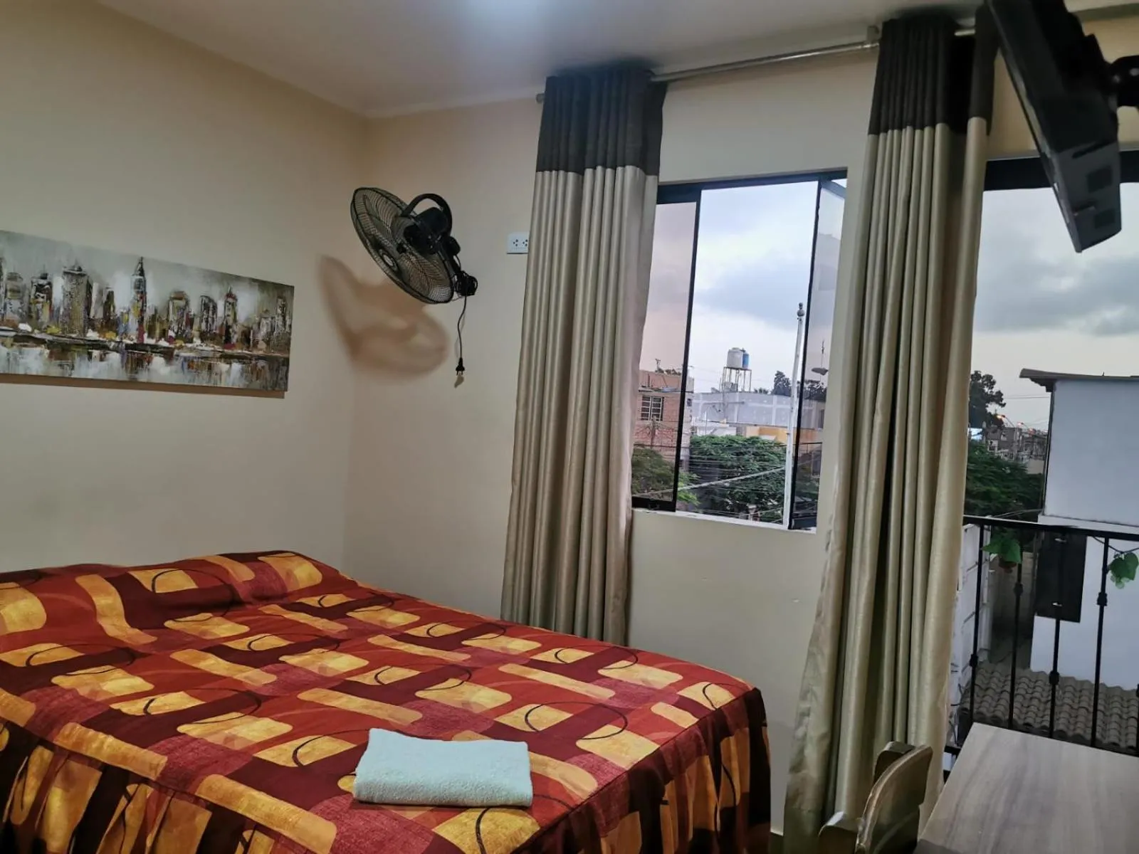 Bed in Hotel San Isidro