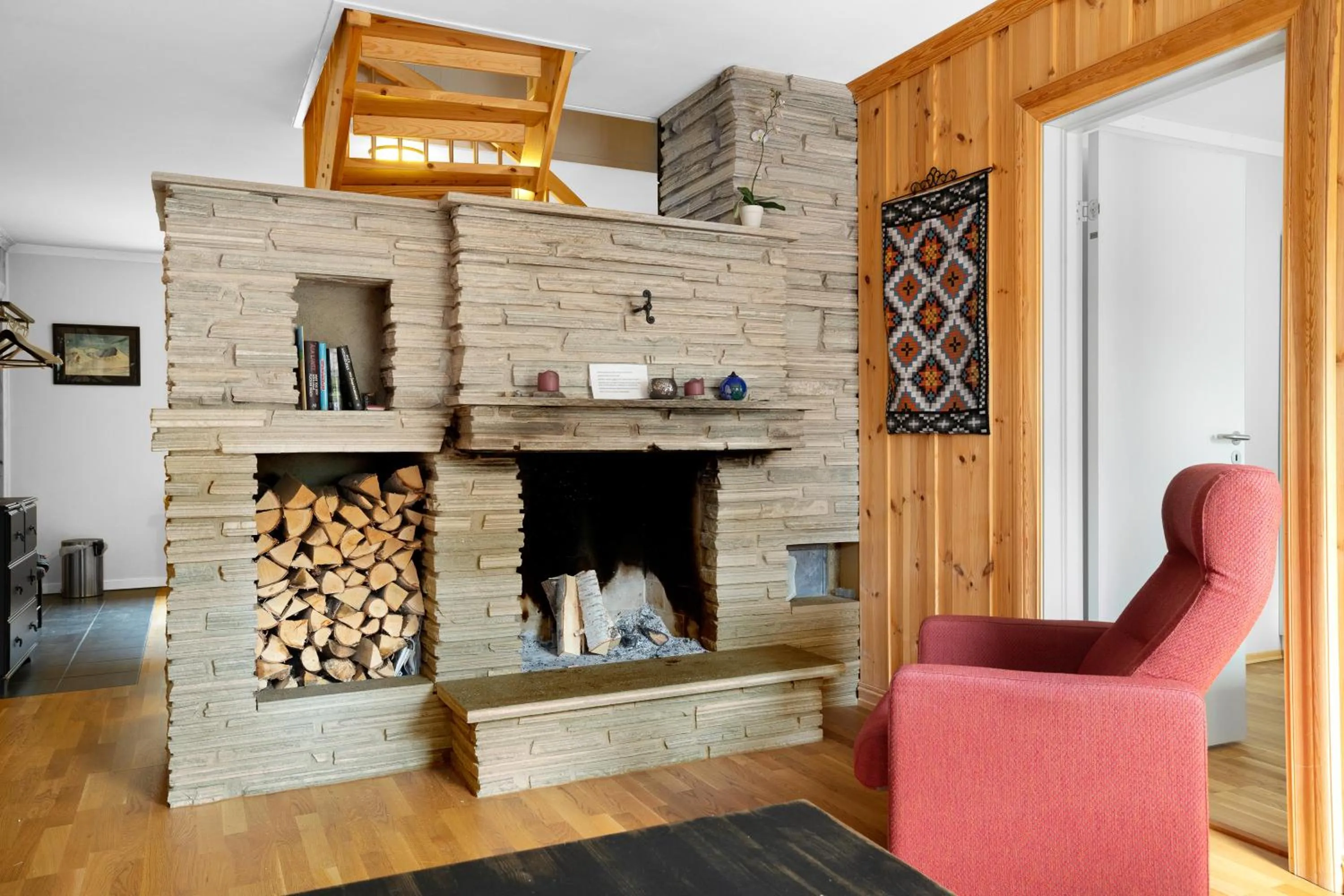 Living room in Smuksjøseter Fjellstue