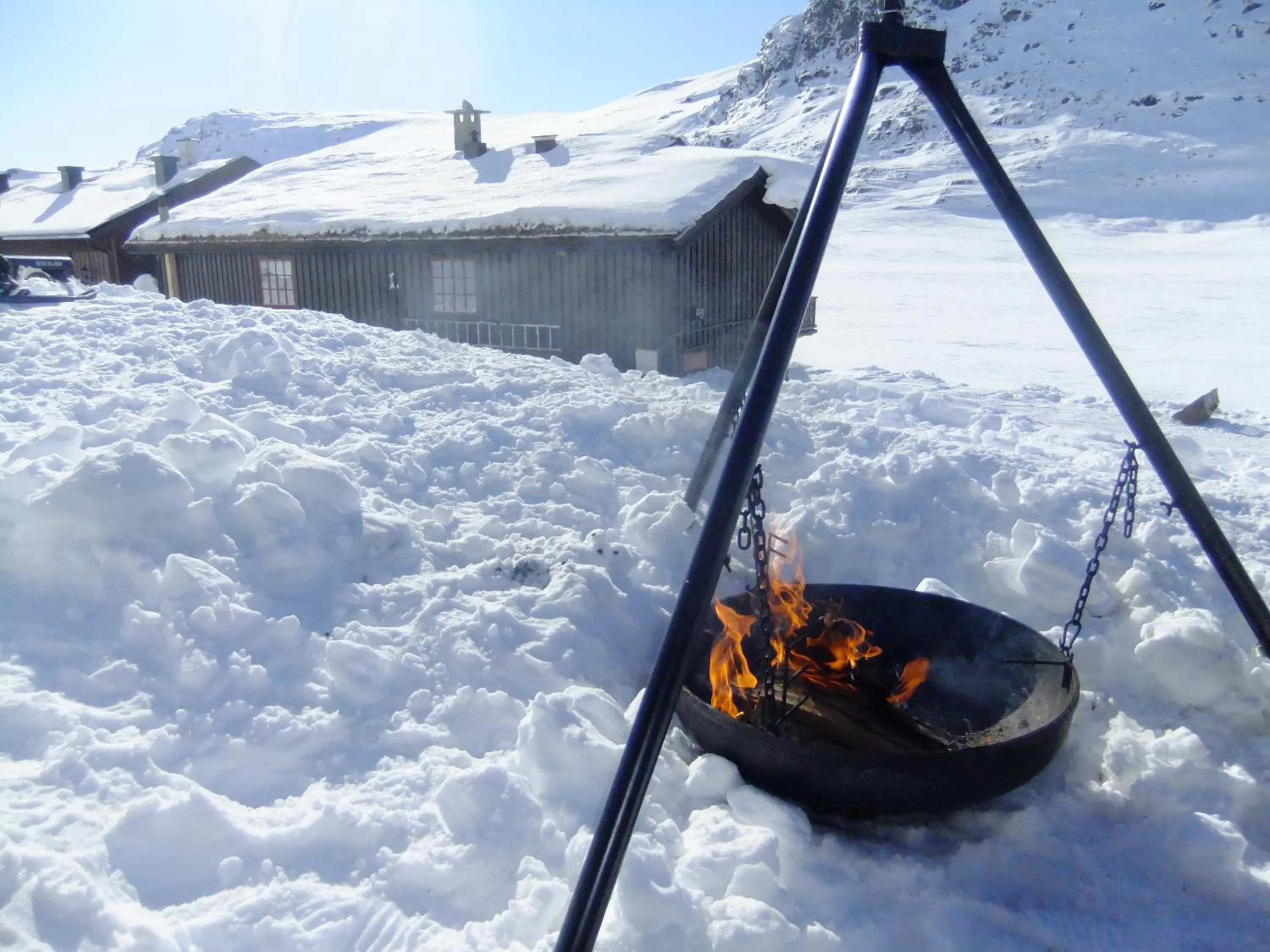 BBQ facilities in Smuksjøseter Fjellstue
