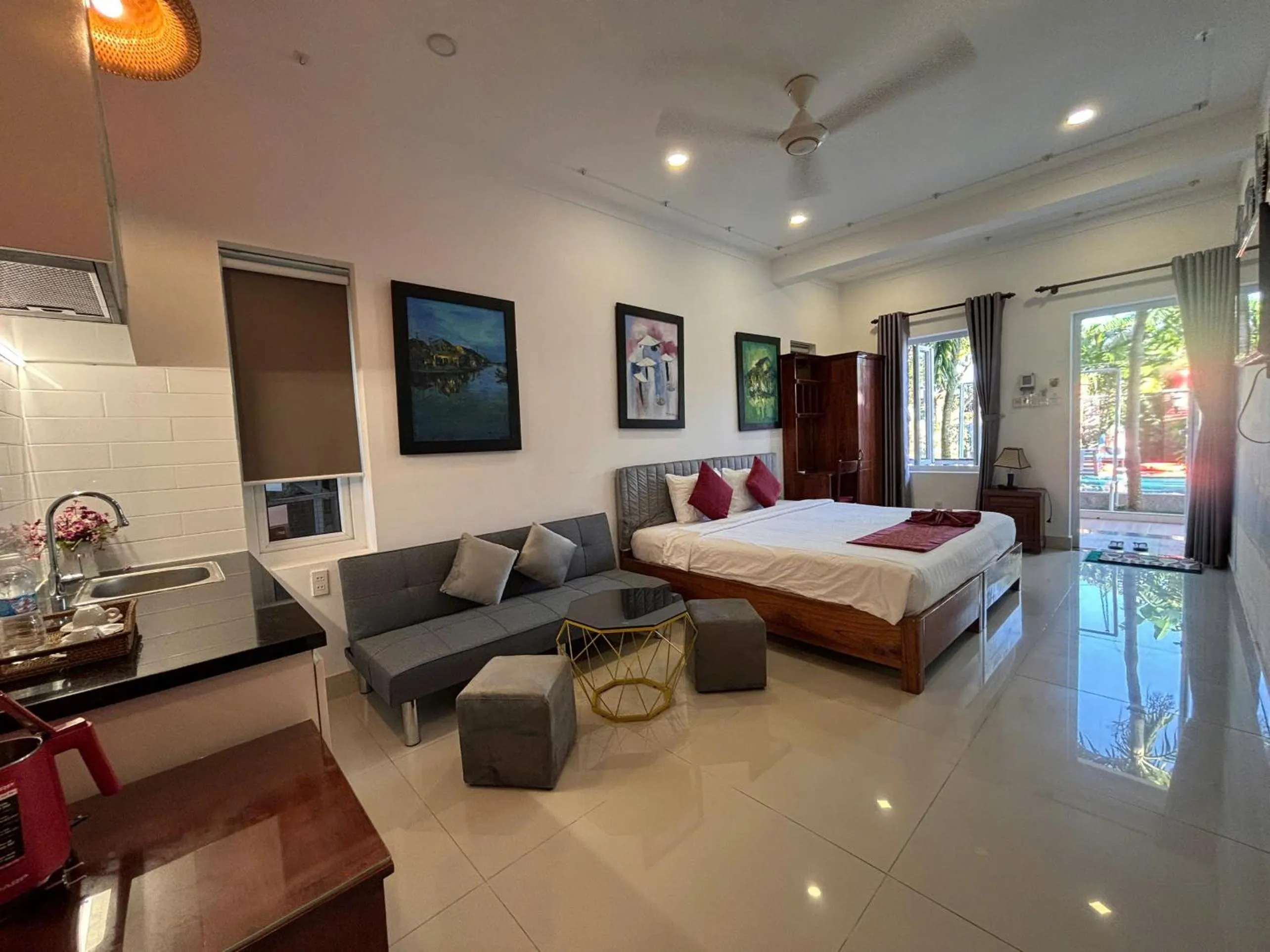 Bed in Red House Homestay - Villa