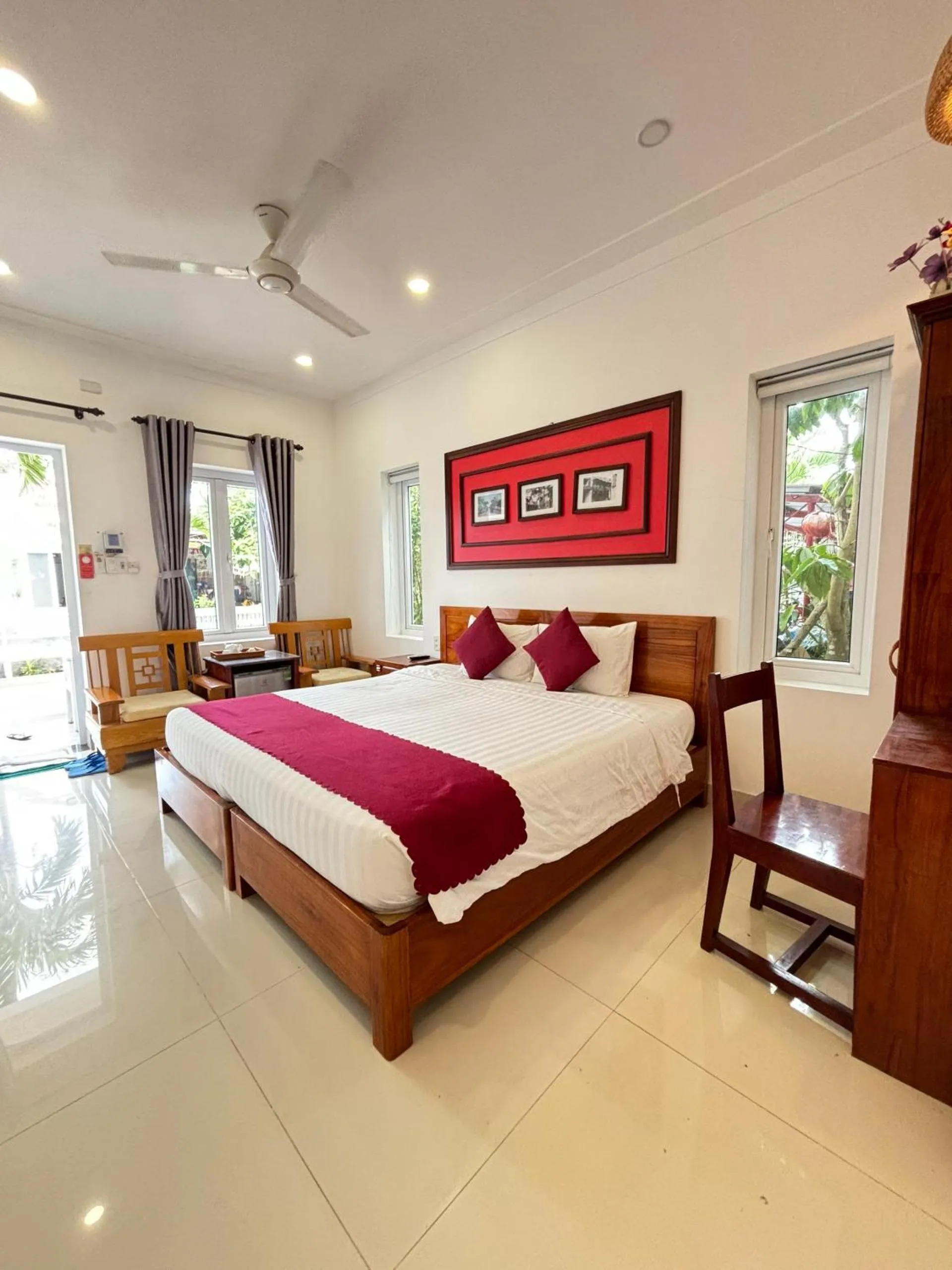Bed in Red House Homestay - Villa